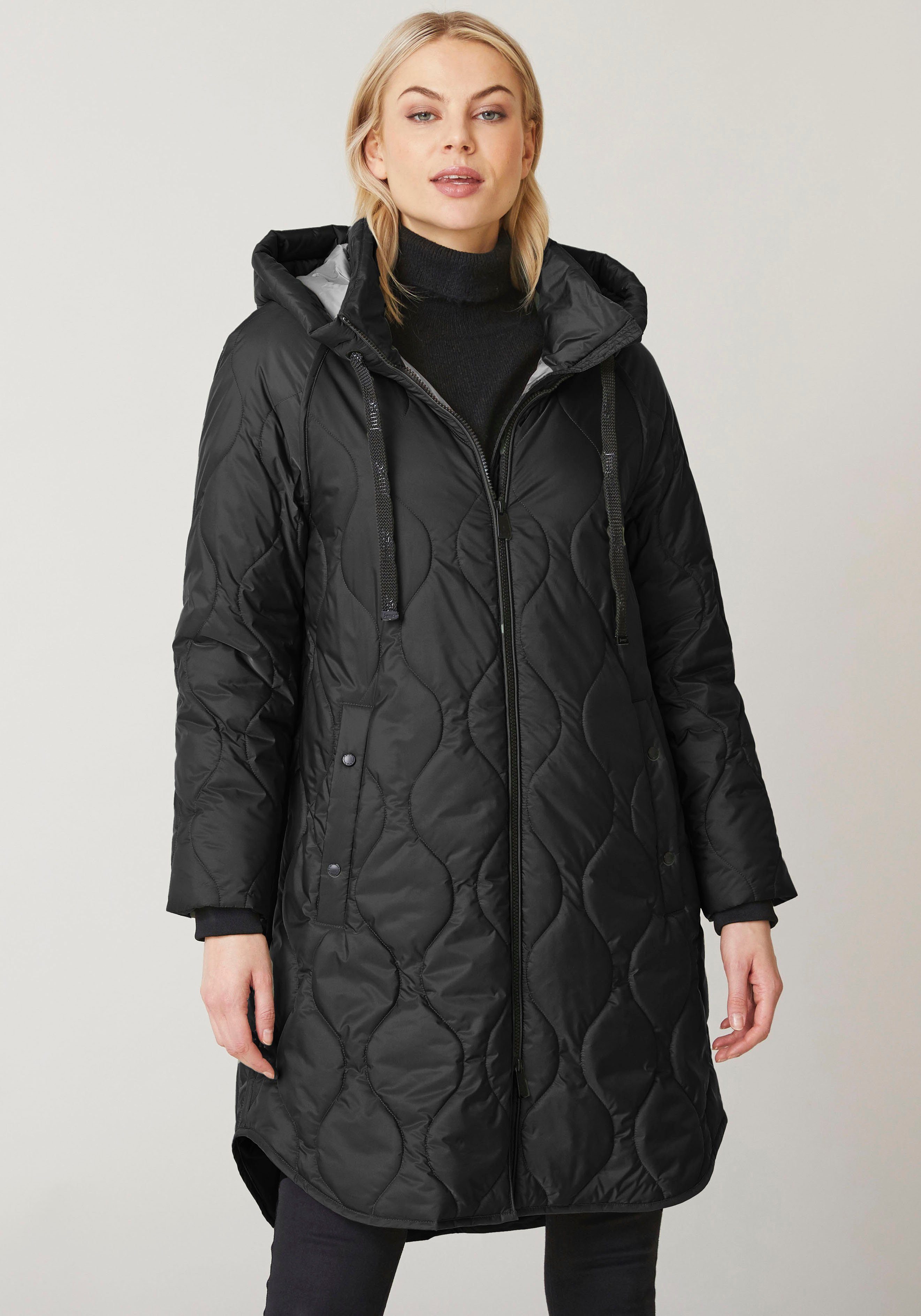 mit Danmark Winterjacke Junge black Kordelzug Ida mit Kapuze