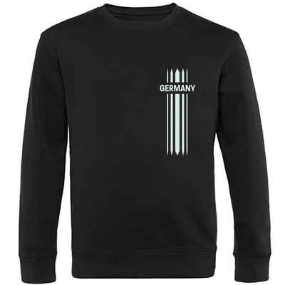 multifanshop Sweatshirt Germany - Streifen - Pullover