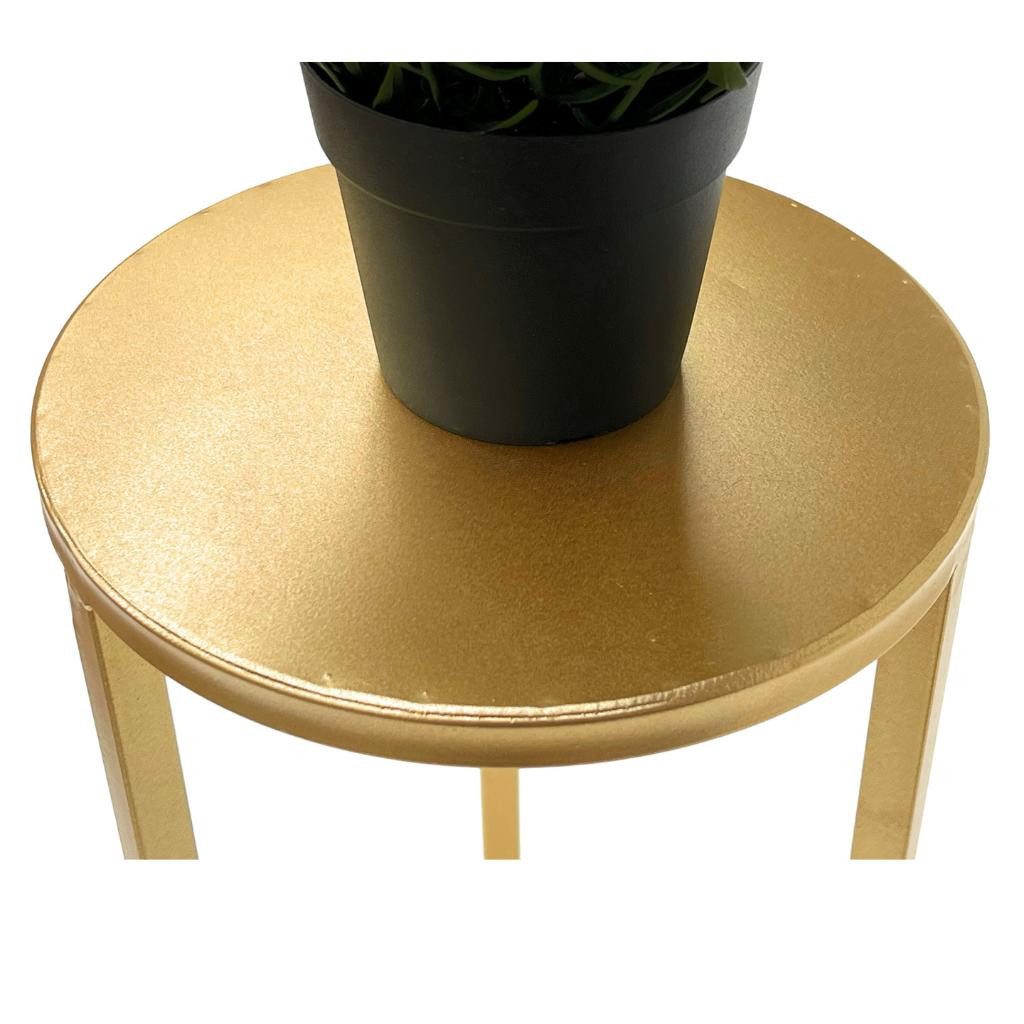 DanDiBo Blumenhocker Metall Gold Rund 50-70 cm Blumenständer 96510 – Bild 3 von 5