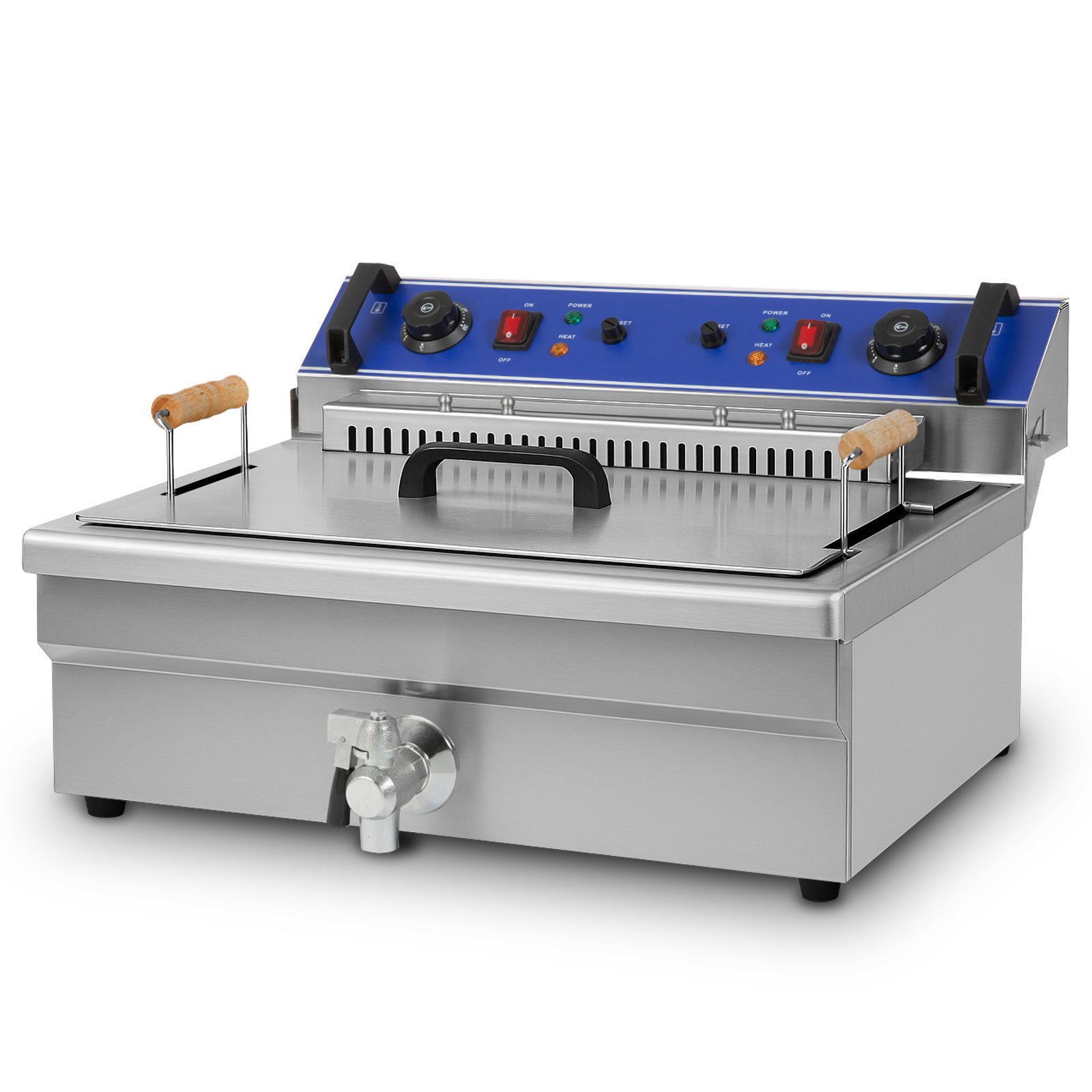 vertes Fritteuse, 50-250°C, 5000W, 230V, Kaltzonenprinzip