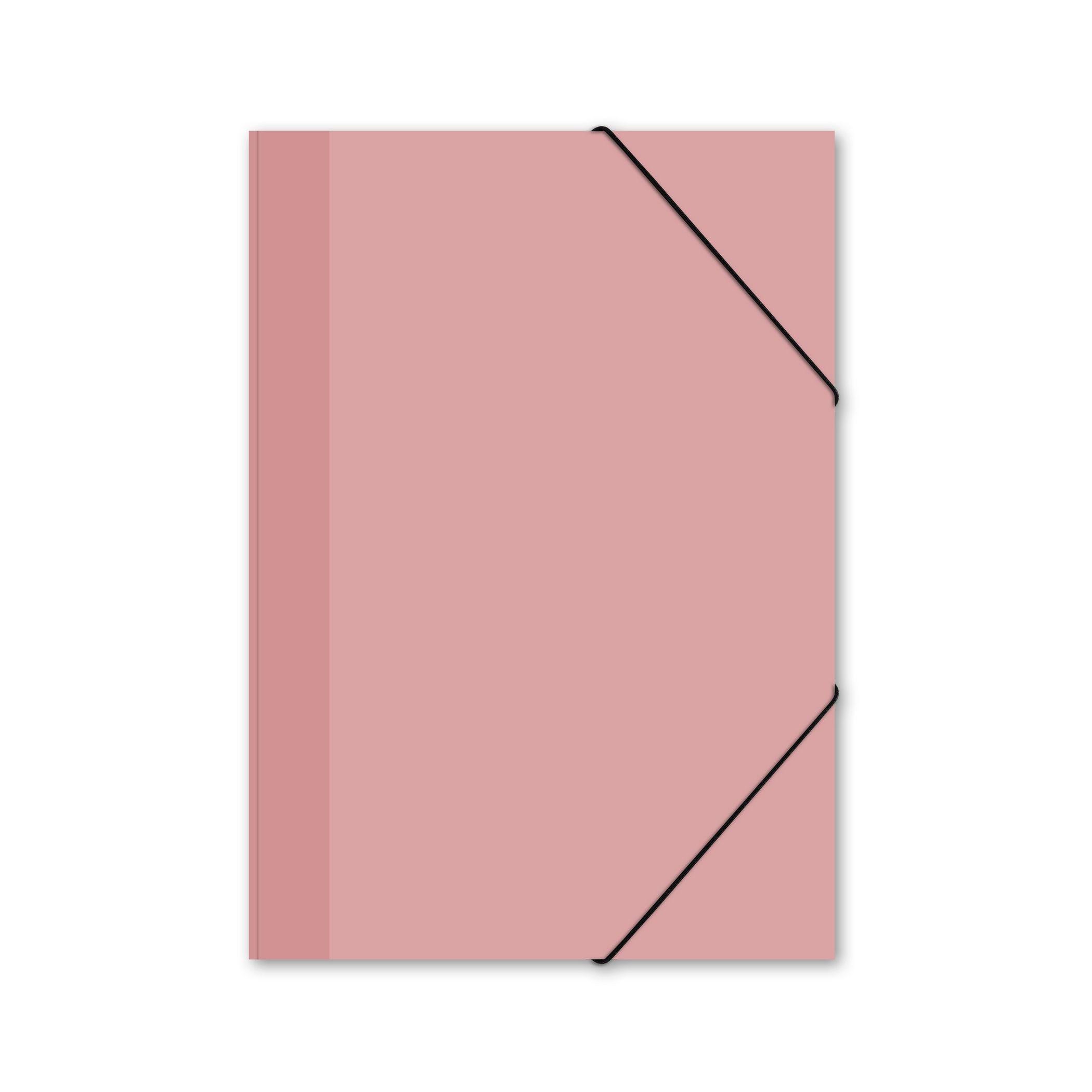 itenga Organisationsmappe itenga Gummizugmappe Sammelmappe Zeichenmappe A4 PP Motiv PASTELL ROSA