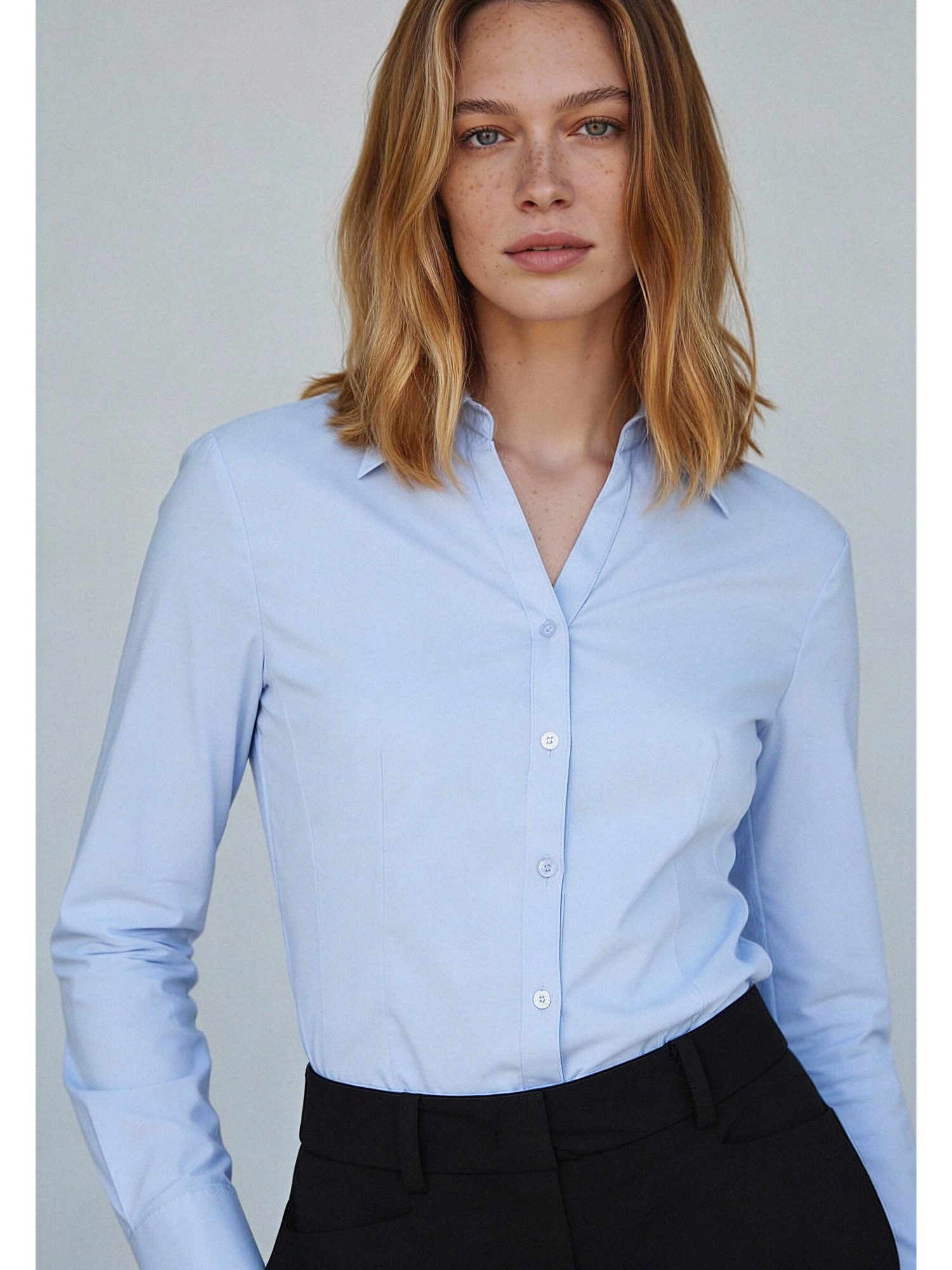 MORE&MORE Langarmbluse Stretchbluse