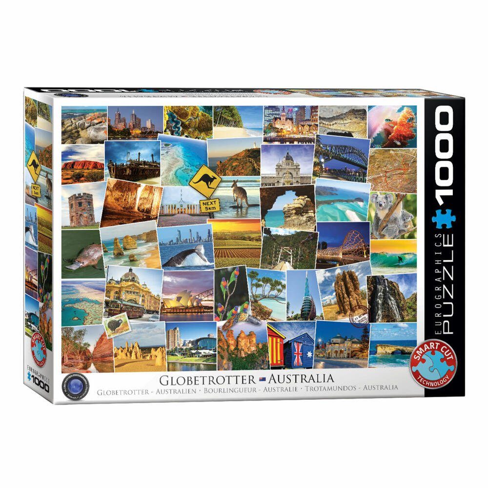 1000 Puzzle Puzzleteile EUROGRAPHICS Globetrotter Australien,