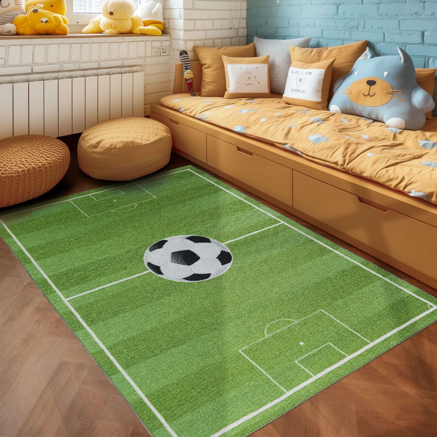 SIMPEX24 Teppich Fußballstadion, Rechteckig, Höhe: 7 günstig online kaufen