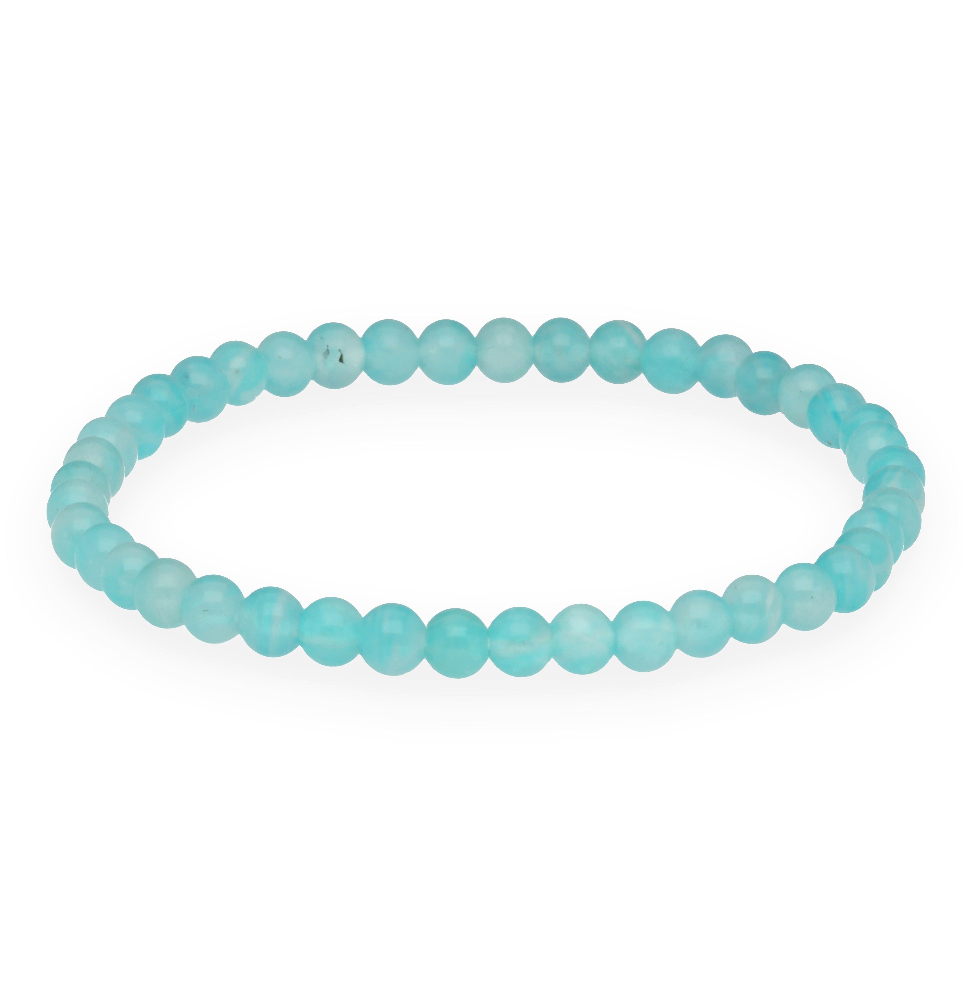 Lebensquelle Plus Armband Amazonit Mini-Kugelarmband, 4 mm