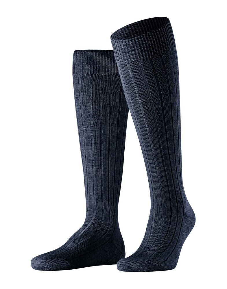 Kniestrümpfe Teppich im Schuh (klimaregulierende Merinowolle) darknavy Herren