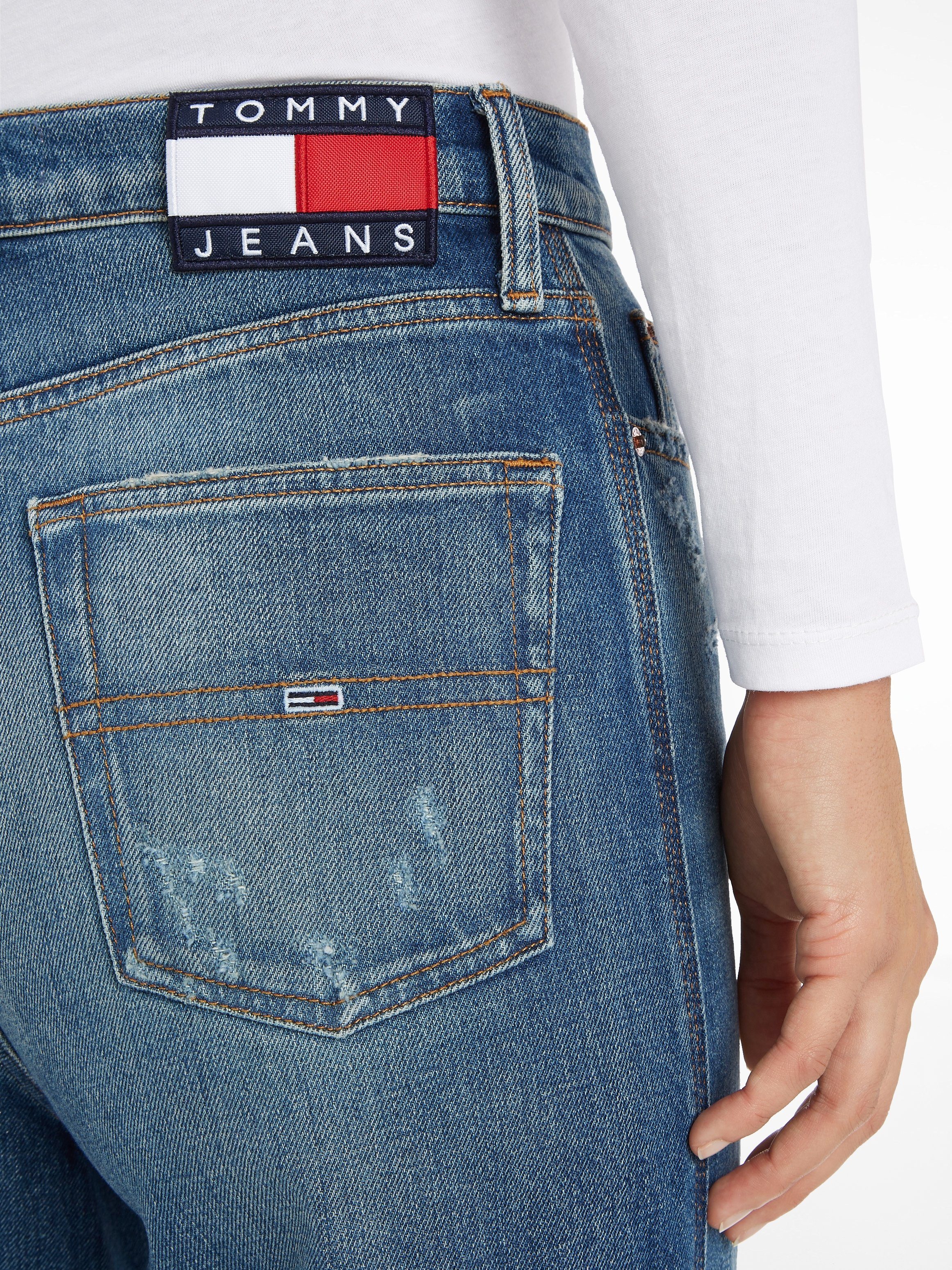 Tommy Jeans Weite Jeans mit denim Jeans dark Logobadges Tommy