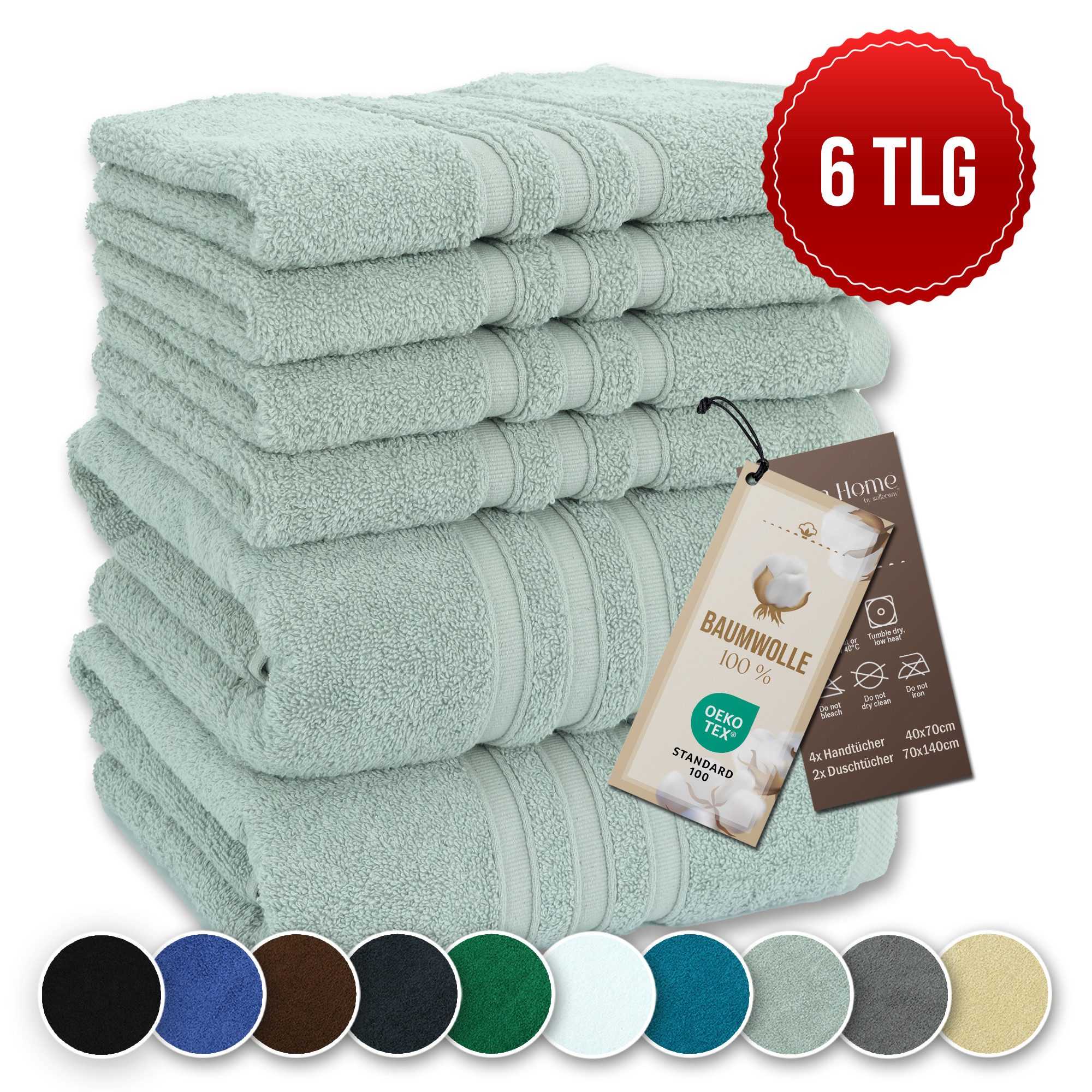 Veluna Home Badetücher Duschtücher Set, Duschtücher günstig online kaufen