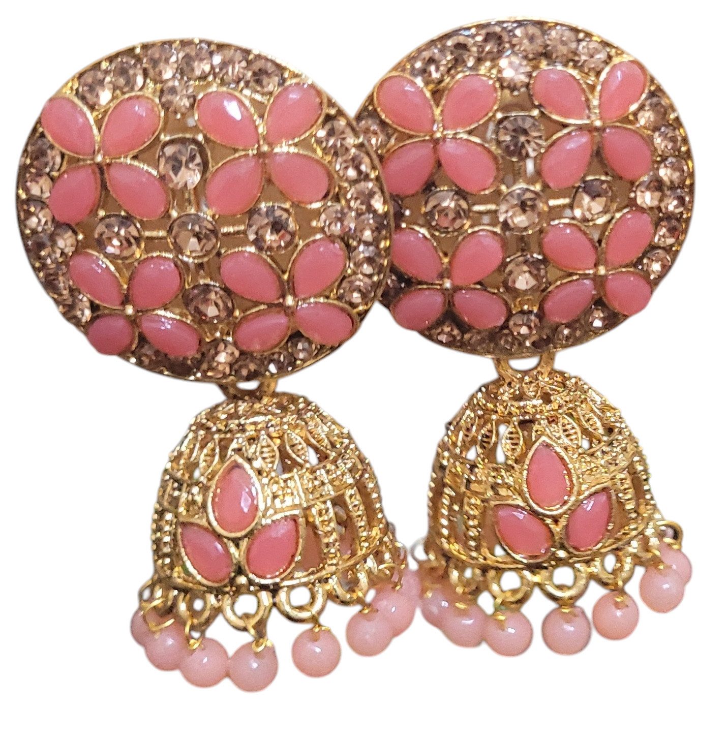 PfauGermany Paar Ohrhänger Jumkha Coral Beads (2-tlg)