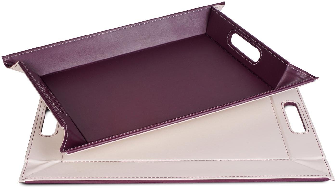 Tablett DUO, 2-farbiges Wendetablett, Tablett und Tisch-Set in einem, wendbar