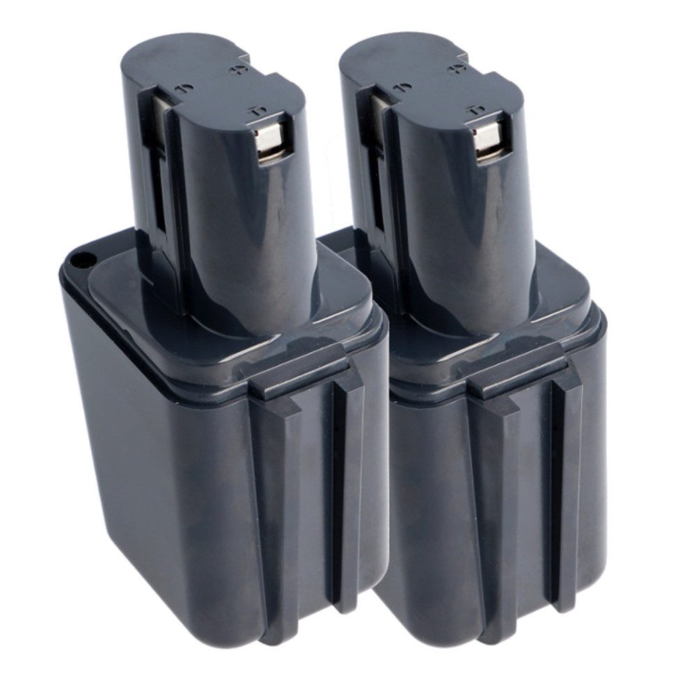 Trade-Shop 2x Akku passend für Bosch GBM9,6V GBM9,6VE GBM9,6VES GBM 9,6VESP Akku Ni-MH 2000 mAh (9,6 V)