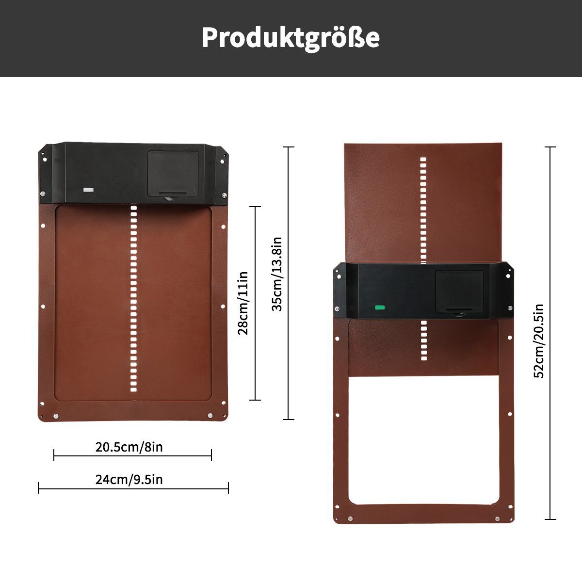 Greensky Hühnerstall Hühnerklappe Türöffner, Automatische Hühnerklappe mit Lichtsensor, Türöffner Hühnerstall, Automatisch Hühnertür, Sichere Hühneraufzucht