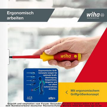 Wiha Schraubendreher SoftFinish (25477) - 6 tlg., Schraubenzieher, Schlitz, Pozidriv, VDE
