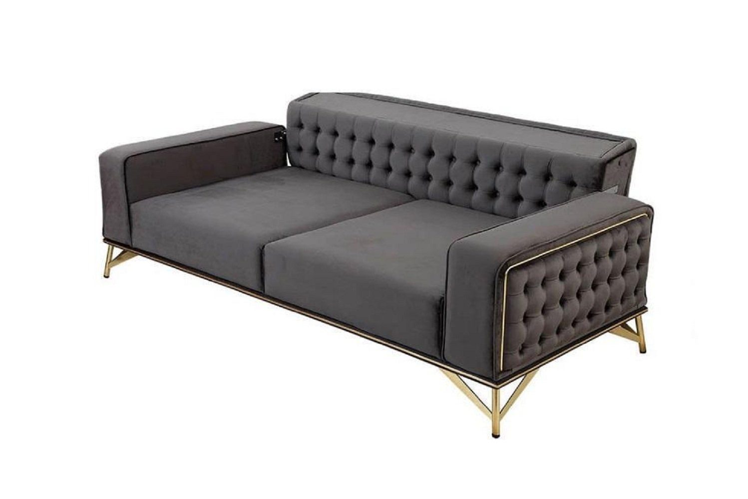 Couch 3-Sitzer Made 3 Polster Chesterfield Design, in Sofa 1 Designer Teile, Sofas JVmoebel Europa Sitzer