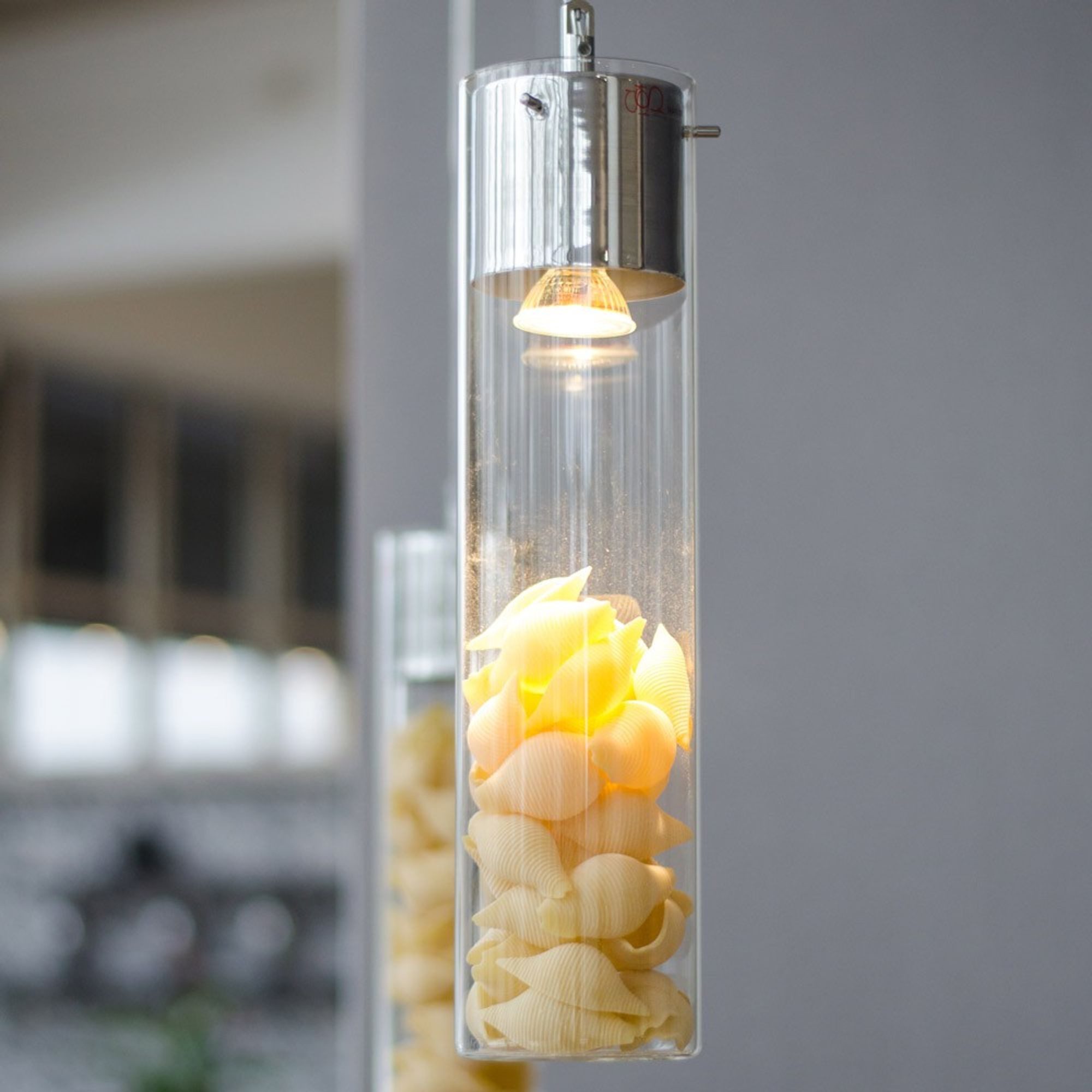 s.luce Pendelleuchte Hängeleuchte MyLight mit Schauzylinder 40cm Chrom