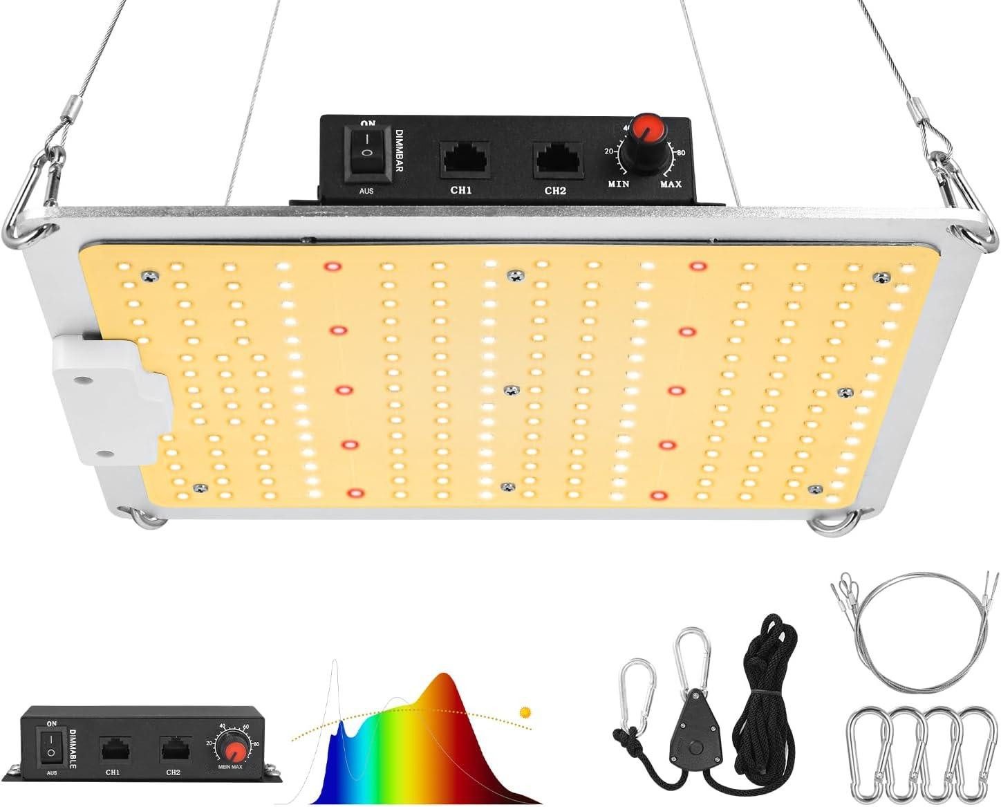 SinLaw Pflanzenlampe LED Pflanzenwachstumslicht LED Vollspektrum Pflanzenlicht, dimmbar, LED, Geeignet für Zimmerpflanzen, Gemüse, Blumen