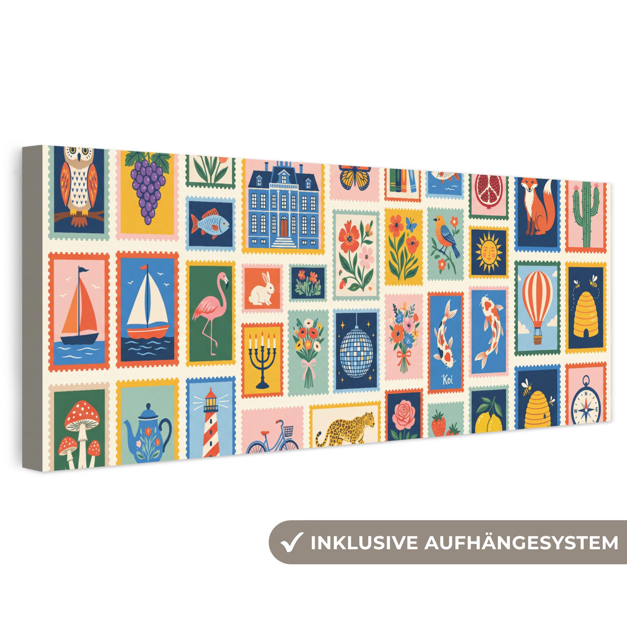 OneMillionCanvasses® Leinwandbild Panorama Gebäude – Kuppel – Architektur – Klassizismus – Grau, Fotodruck (1 St), Wandbild, Deko Schlafzimmer Wohnzimmer Flur 60x20 cm