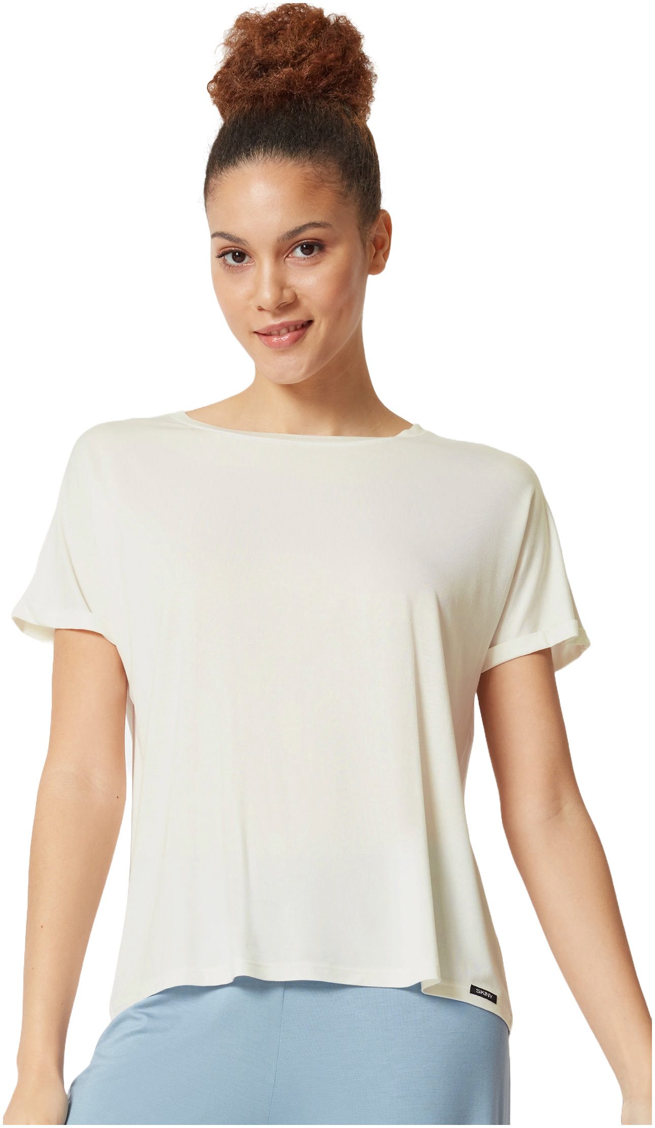Skiny Pyjamaoberteil Damen Pyjamashirt mit kurzem günstig online kaufen