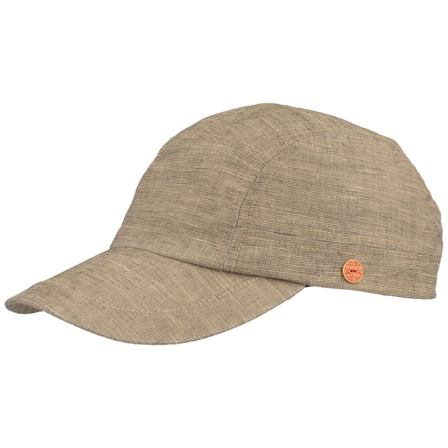 Mayser Baseball Cap fein, aus Leinen und Baumwolle mit UV-Schutz 80