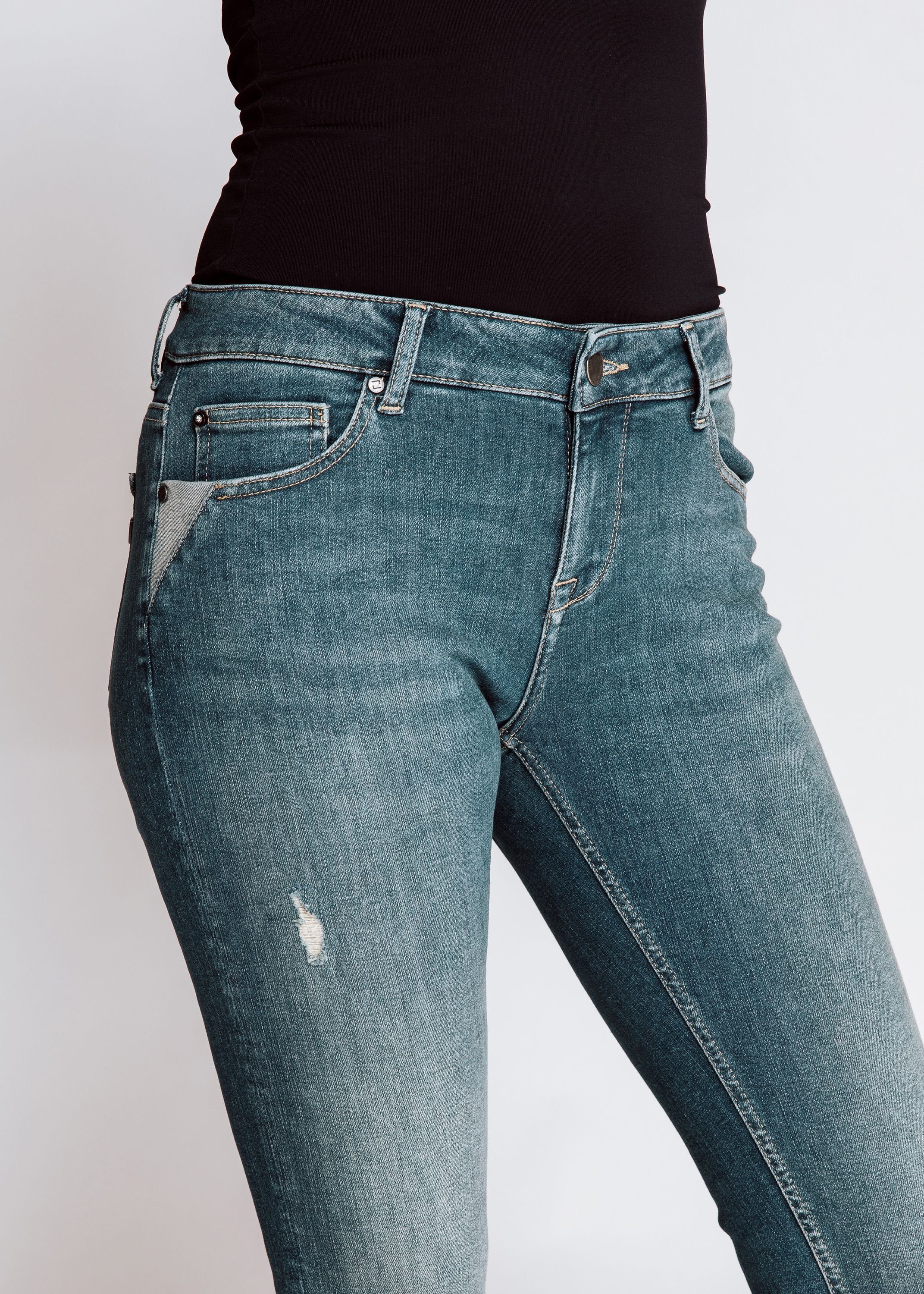 Jeans NOVA Skinny-fit-Jeans Blue Zhrill Skinny Tragekomfort angenehmer