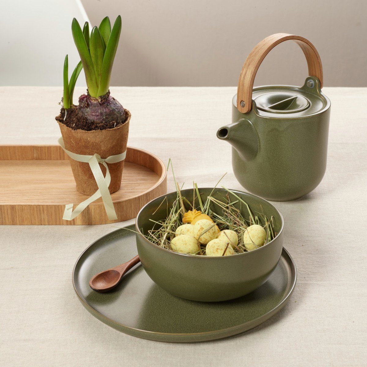 ASA SELECTION Espressotasse nori Espressotasse mit Untere 0,08l, Porzellan, Geschirr