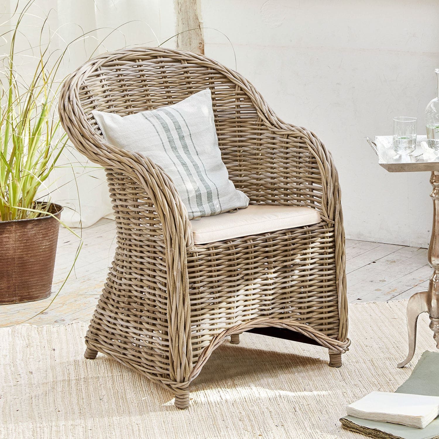 Mirabeau Gartensessel Sessel Margate braun/creme