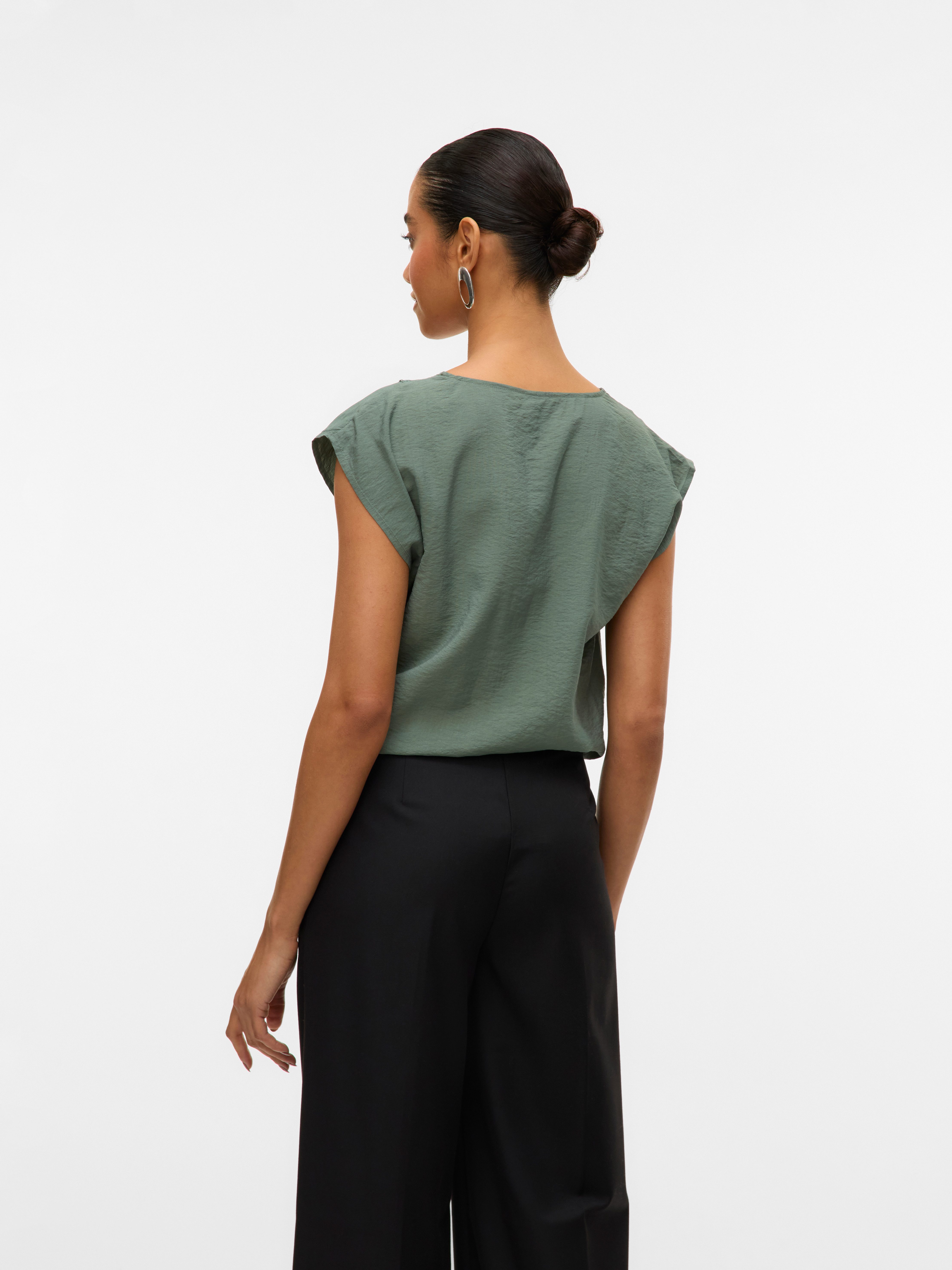 Vero Moda Spitzentop VMSAFA SL V-NECK LACE TOP WVN GA NOOS