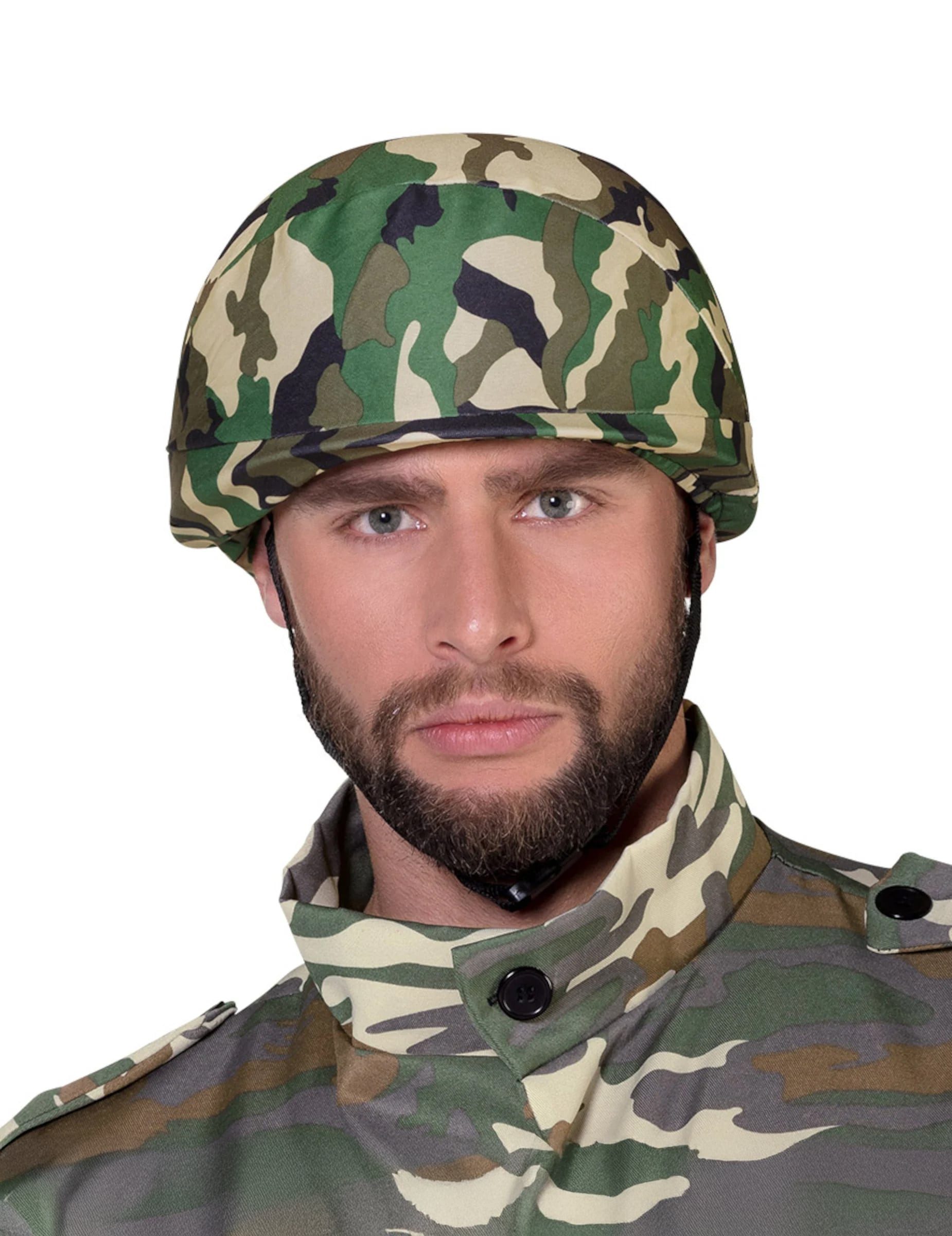 Boland Kostüm Militärhelm mit Tarnmuster für Kinder Kostüm-Accessoire
