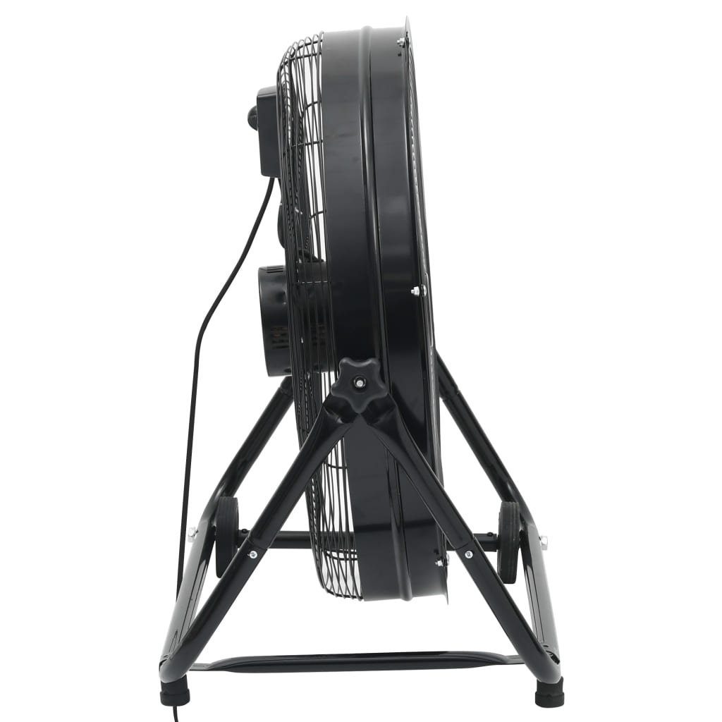 vidaXL Bodenventilator Trommelventilator Industriell 60 cm 172,5 W Schwarz