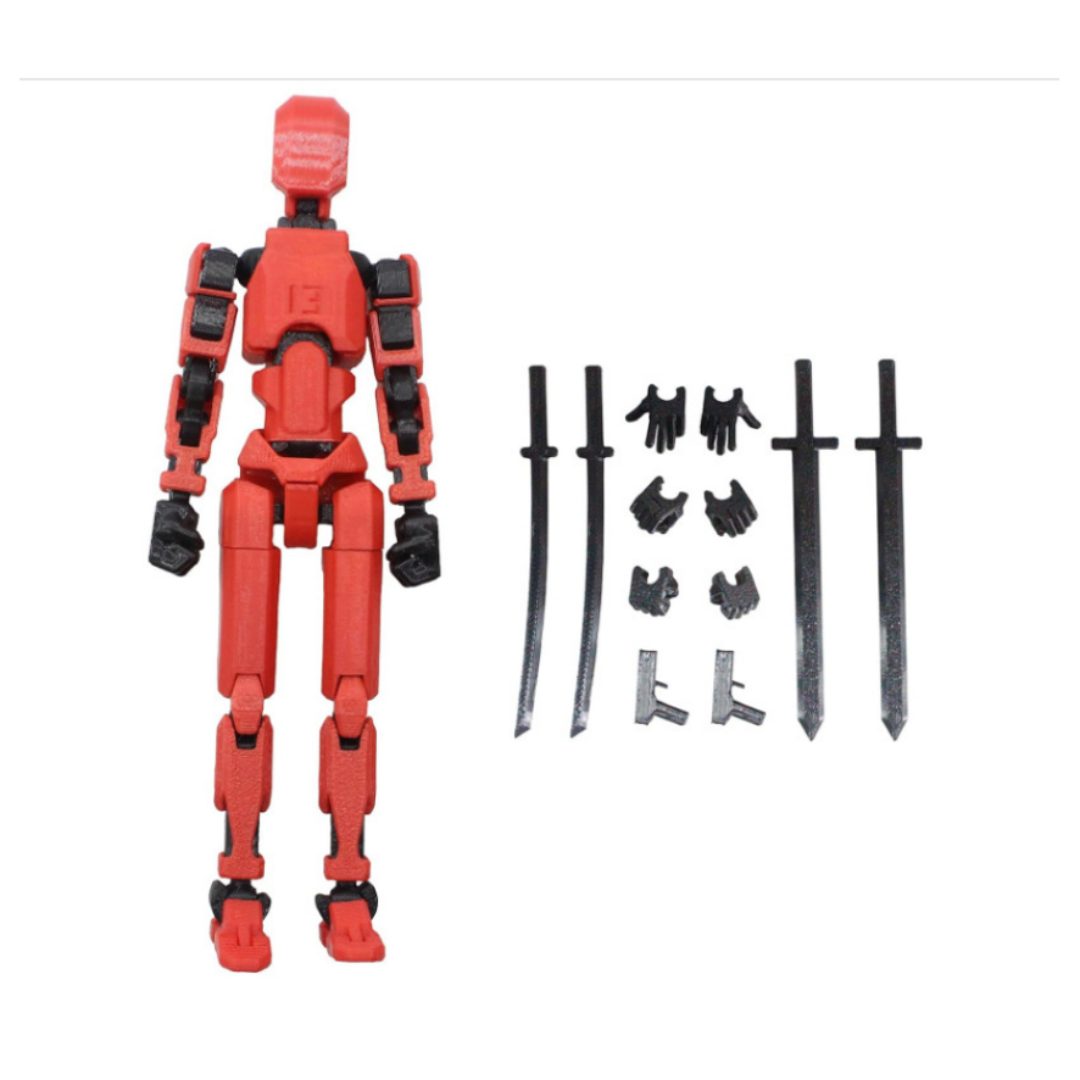 XDeer Actionfigur Titan Action Figur 3D gedruckte Multi-Jointed Movable Robot, Gelenkroboter Dummy Actionfiguren Desktop Dekorationen Geschenk