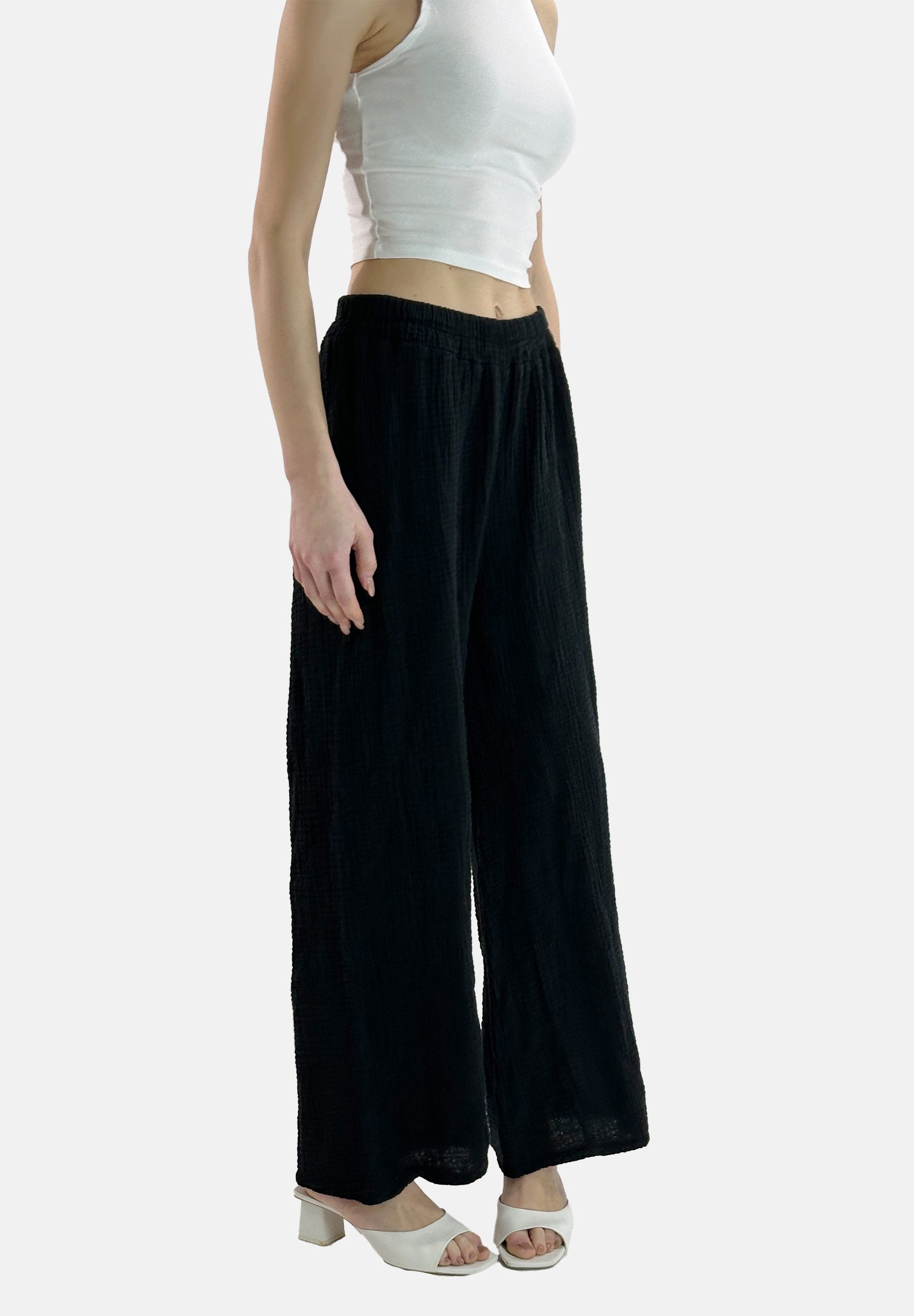 Elara Stoffhose Mouseline Hose (1-tlg)
