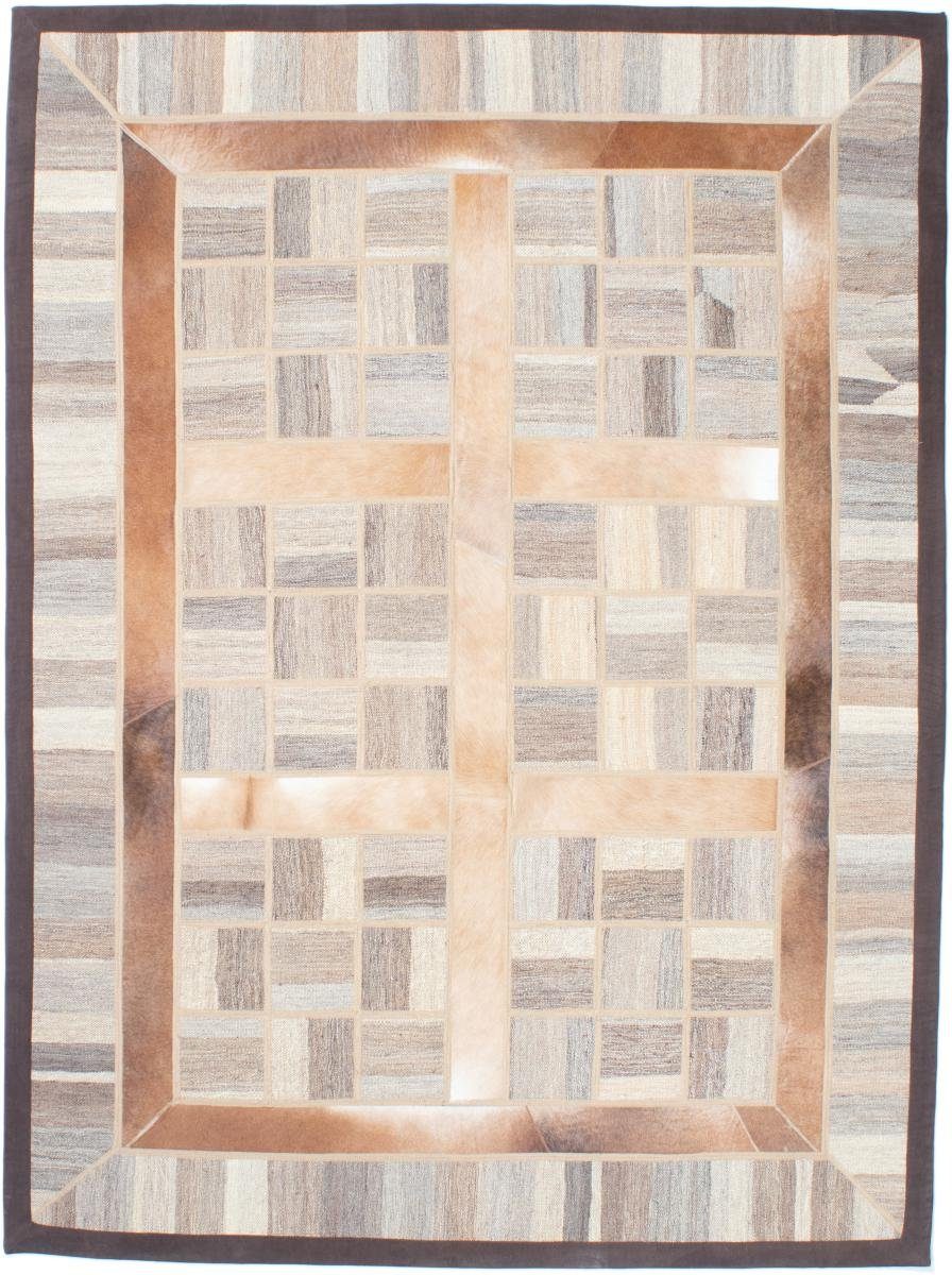 Orientteppich Kelim Patchwork 157x216 Handgewebter Orientteppich / Perserteppich, Nain Trading, rechteckig, Höhe: 4 mm