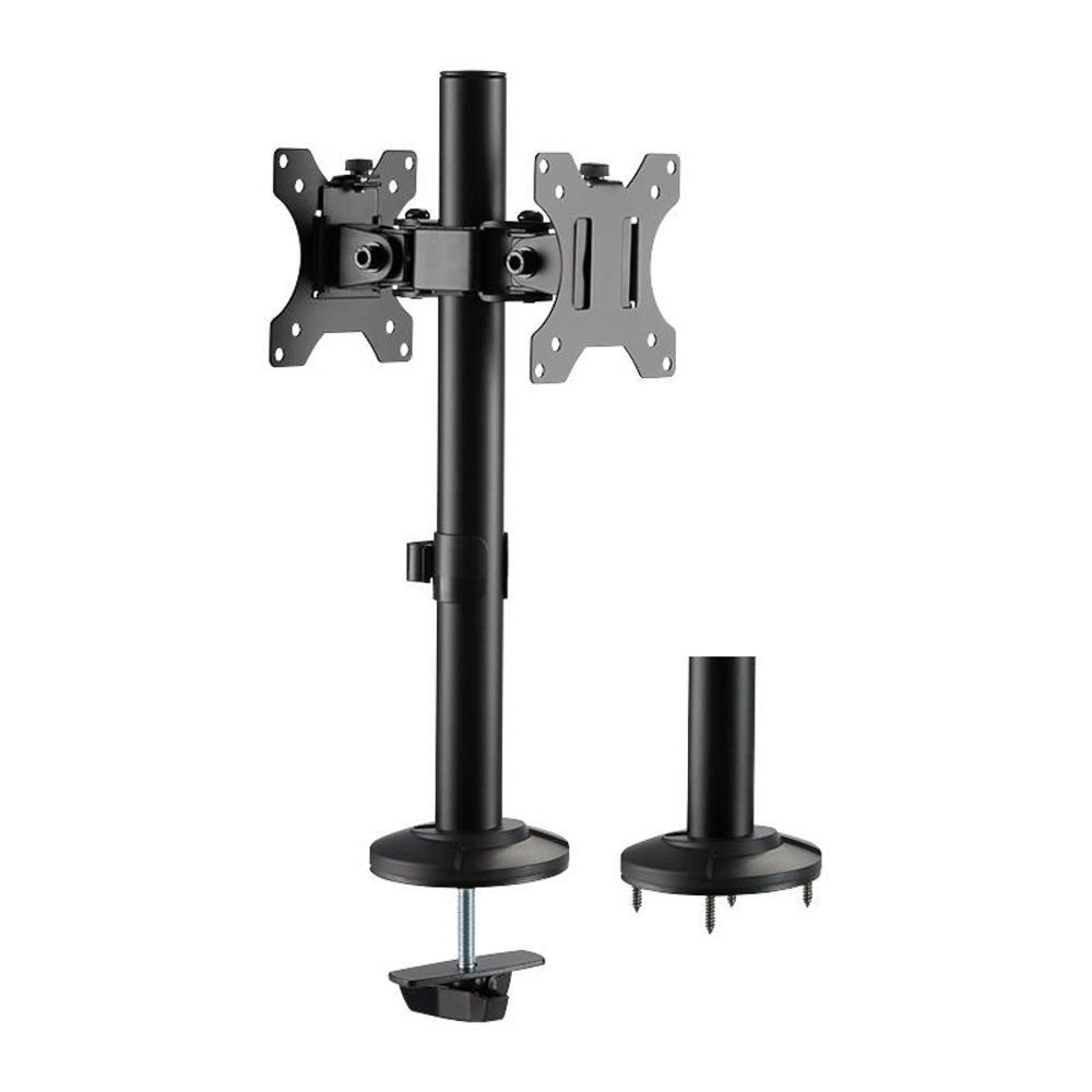 Monitor-Halterung Monitorhalterung 2-fach, 17–32", Stahl, Curved Screens