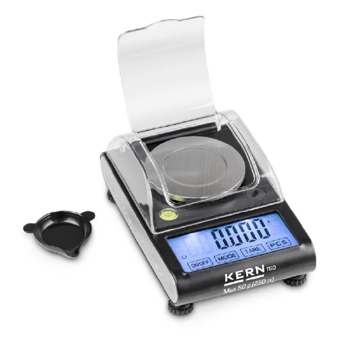 Kern Feinwaage Taschenwaage TGD 50-3CS05, LCD Display