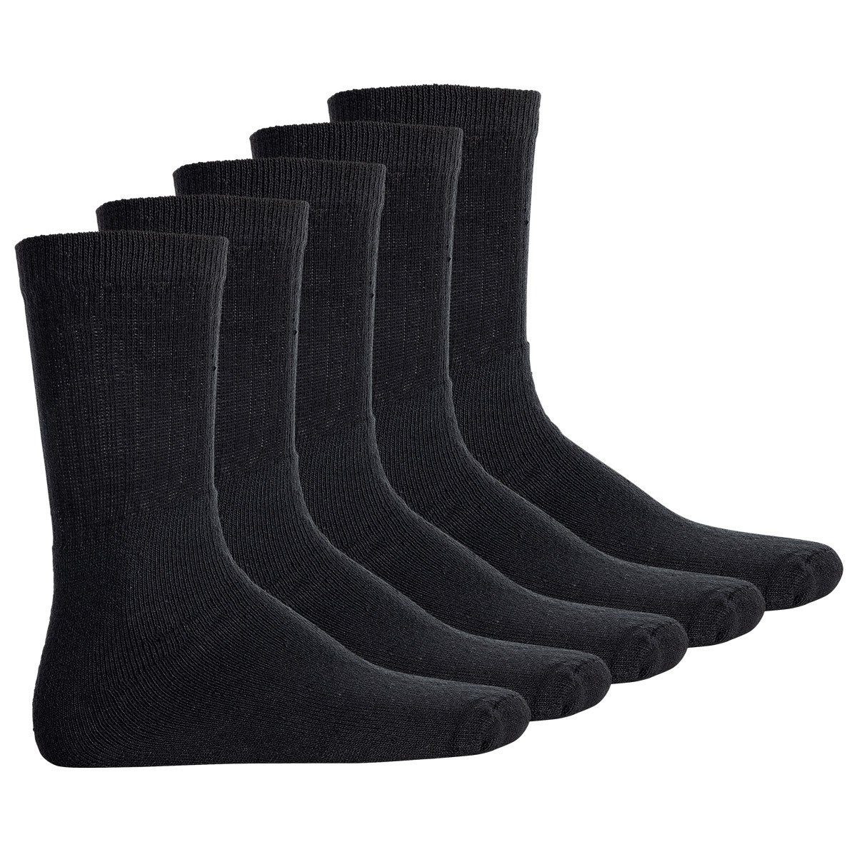 Herren Yourbasics Arbeitssocken Socken, Kurzsocken 5er Schwarz Pack -