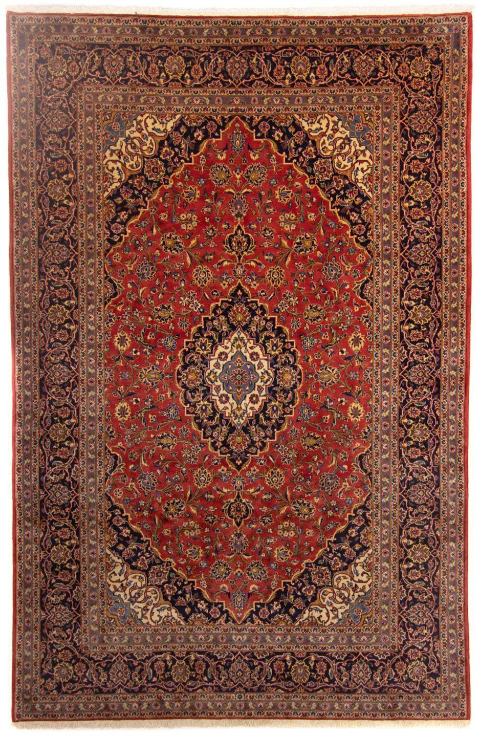 Wollteppich Keshan Medaillon Rosso 360 x 245 cm, morgenland, rechteckig, Höhe: 10 mm, Unikat mit Zertifikat