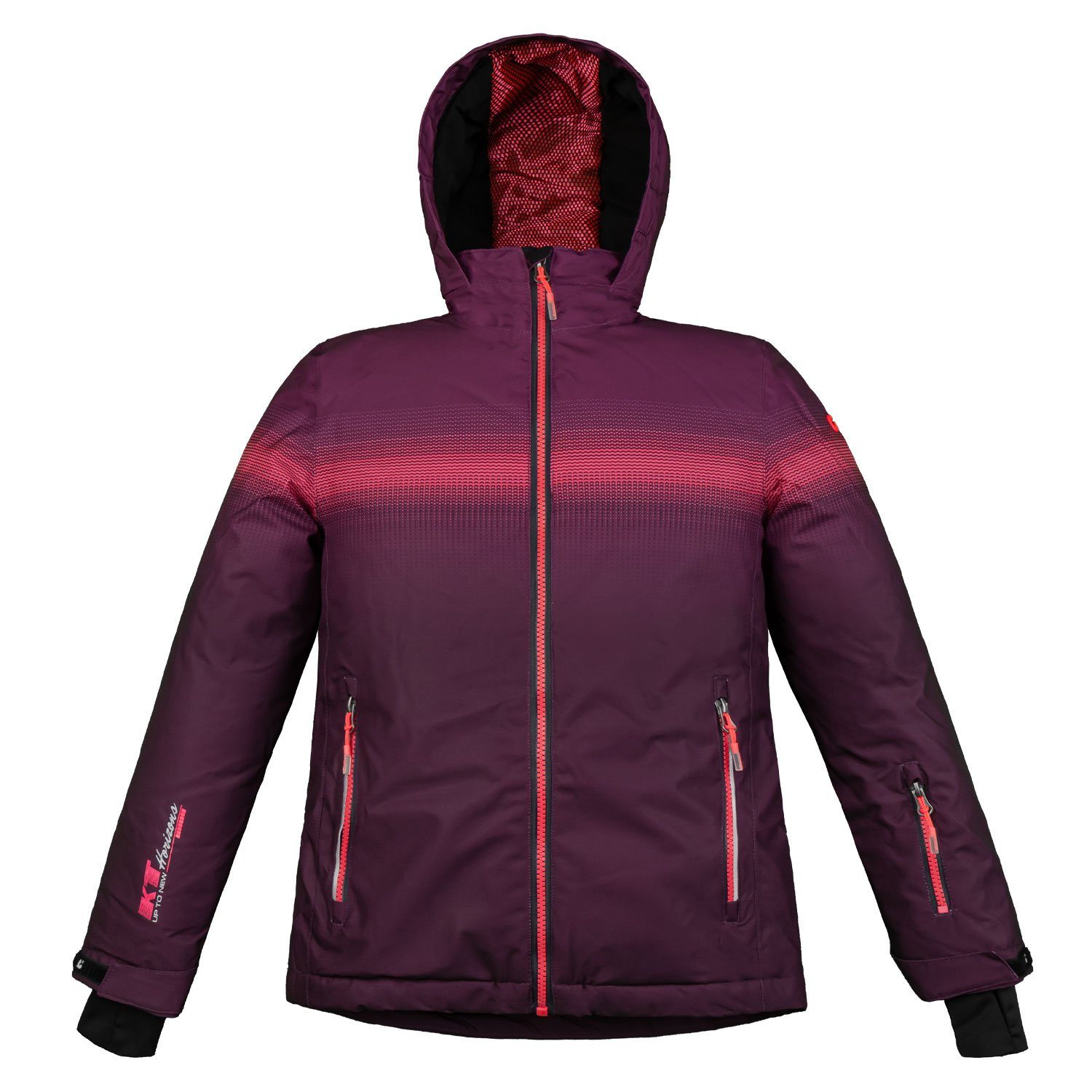 Killtec Skianzug Kinderskianzug Mädchen Skijacke lila + Skihose neon orange