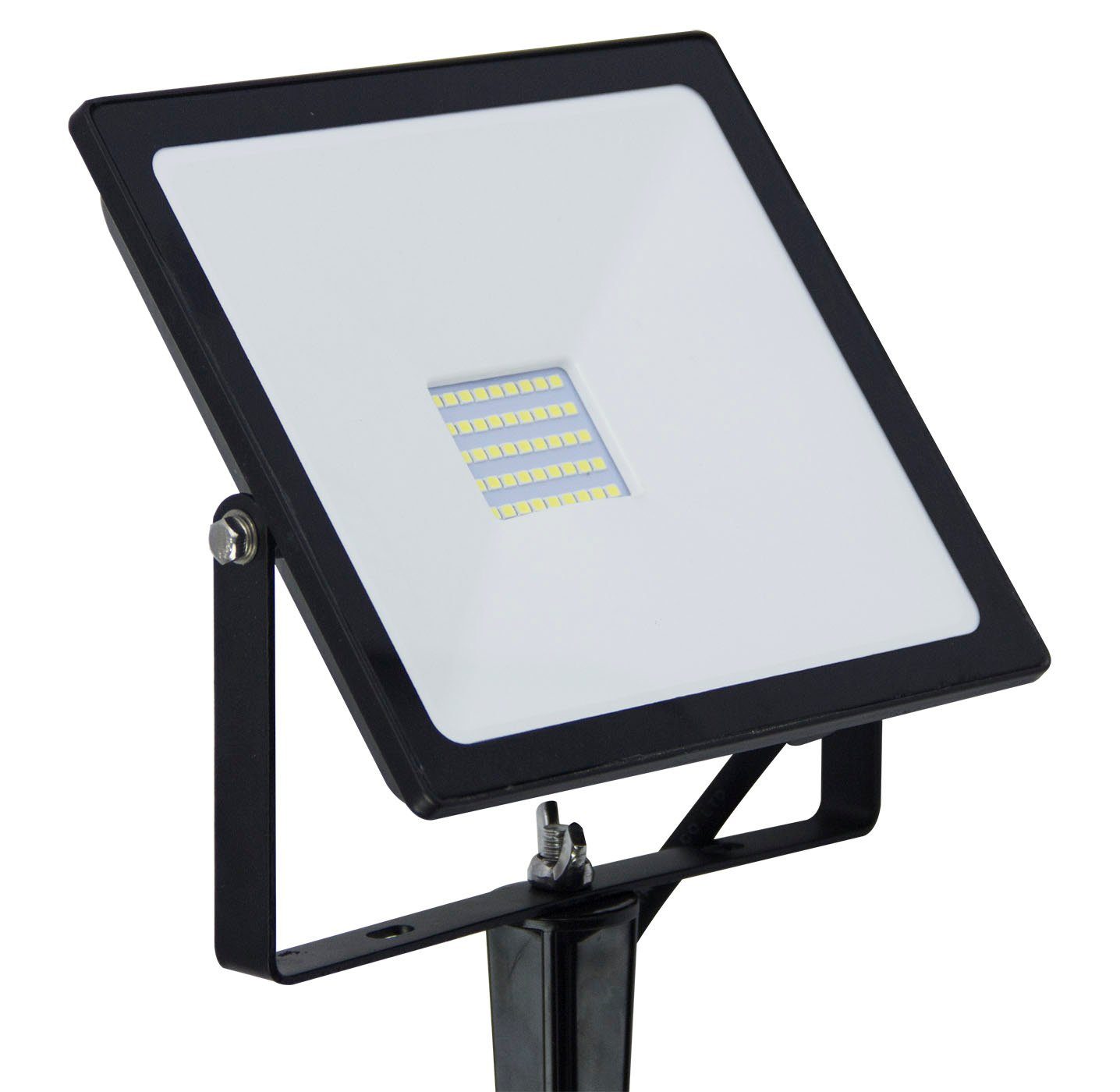 TRANGO LED Gartenstrahler, 3082 IP65 30 Watt LED Gartenstrahler Teichstrahler, Außenstrahler, Fluter, Flutlicht 2700K warmweiß Außenwandstrahler, Wegbeleuchtung, Strahler, Außenleuchte, Wandlampe