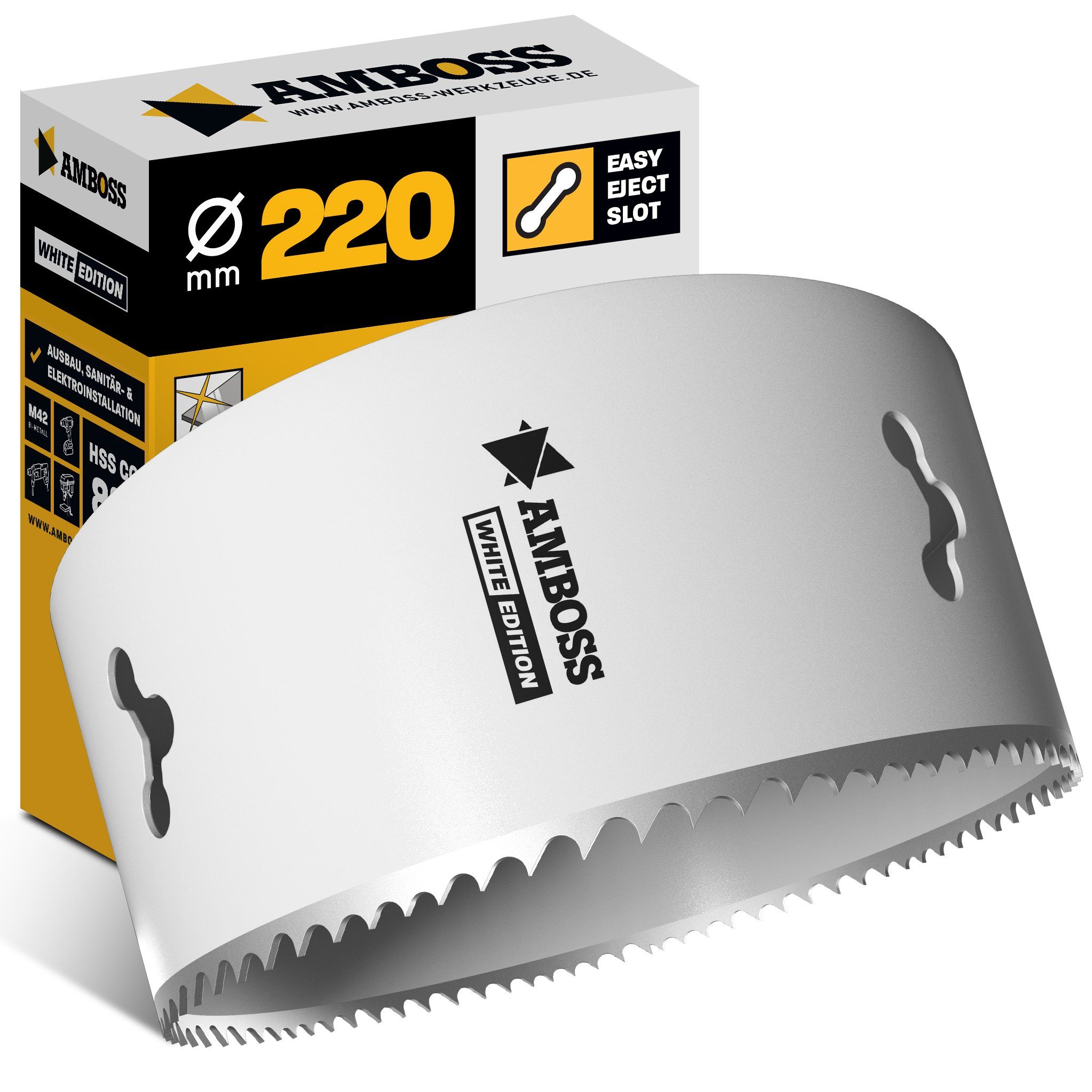 Amboss Werkzeuge Lochsäge HSS M42 Amboss Lochsäge Ø 220 mm (ohne Aufnahme)