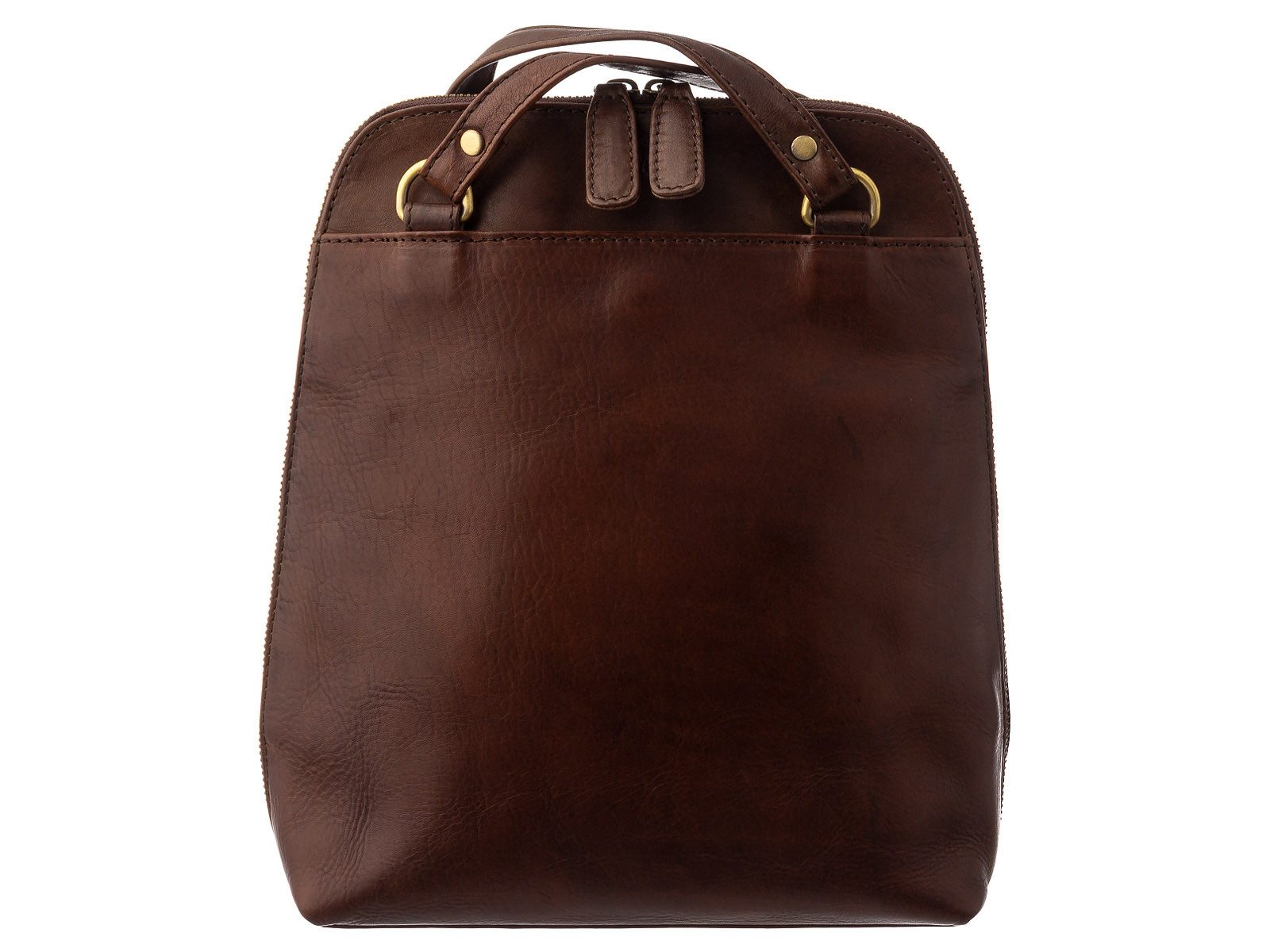 Prato Cityrucksack City Rucksack L400 Leder 2 in 1 Rucksack und Umhängetasche (ein Stück, 1-tlg., ca. B/H/T 23/31/8 cm), Leder