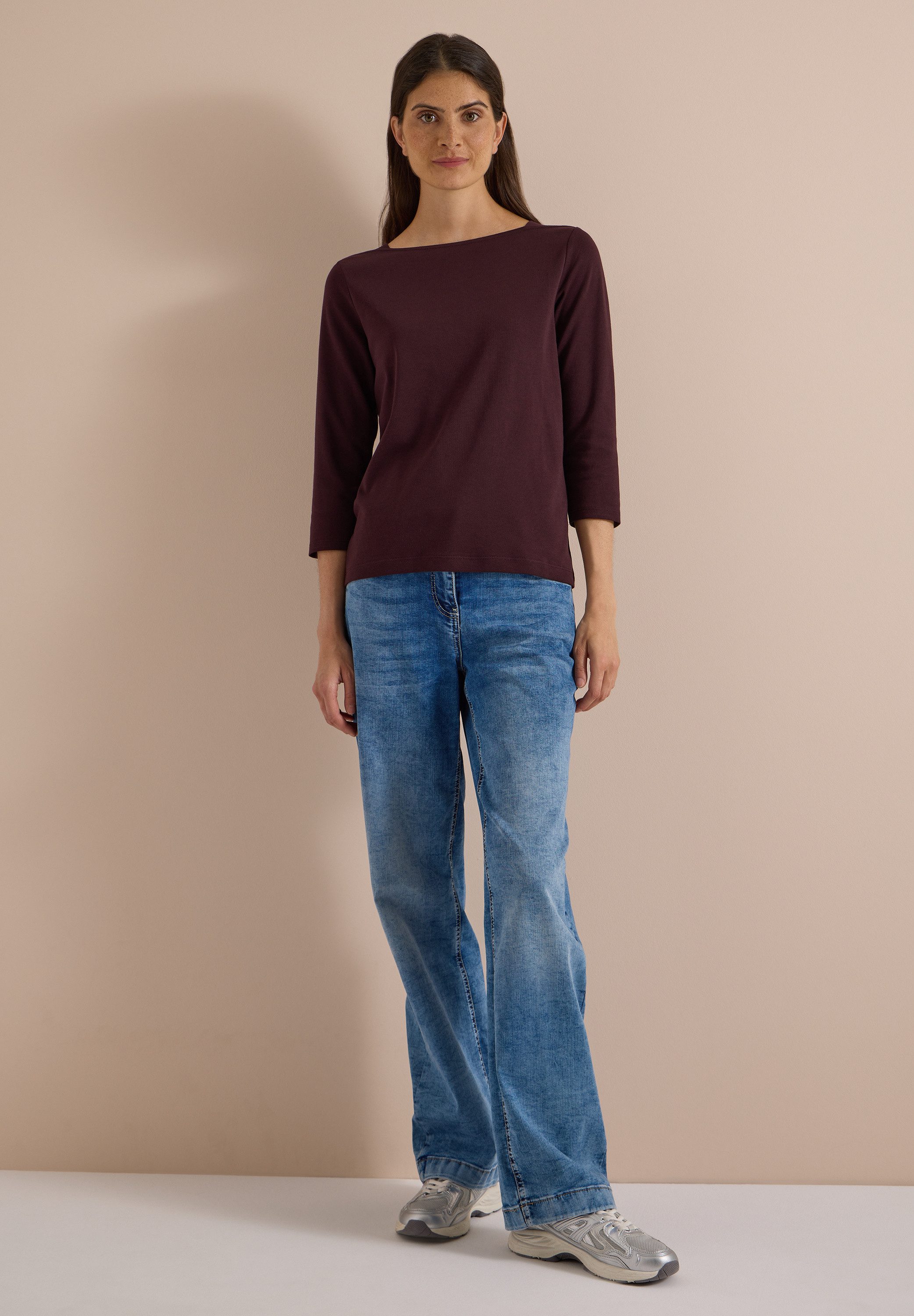CECIL 3/4-Arm-Shirt aus reiner Baumwolle – Bild 3 von 5
