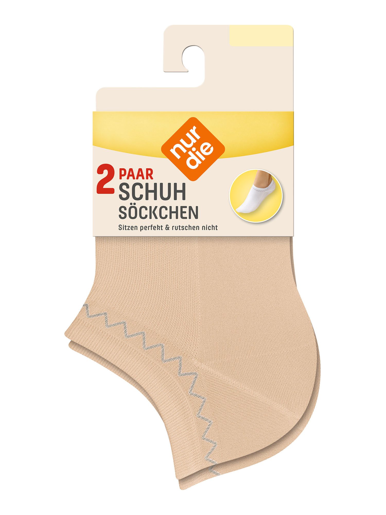 Nur Die Sneakersocken Schuh (2-Paar) Sneaker Socken, Kurzsocken, Füßlinge