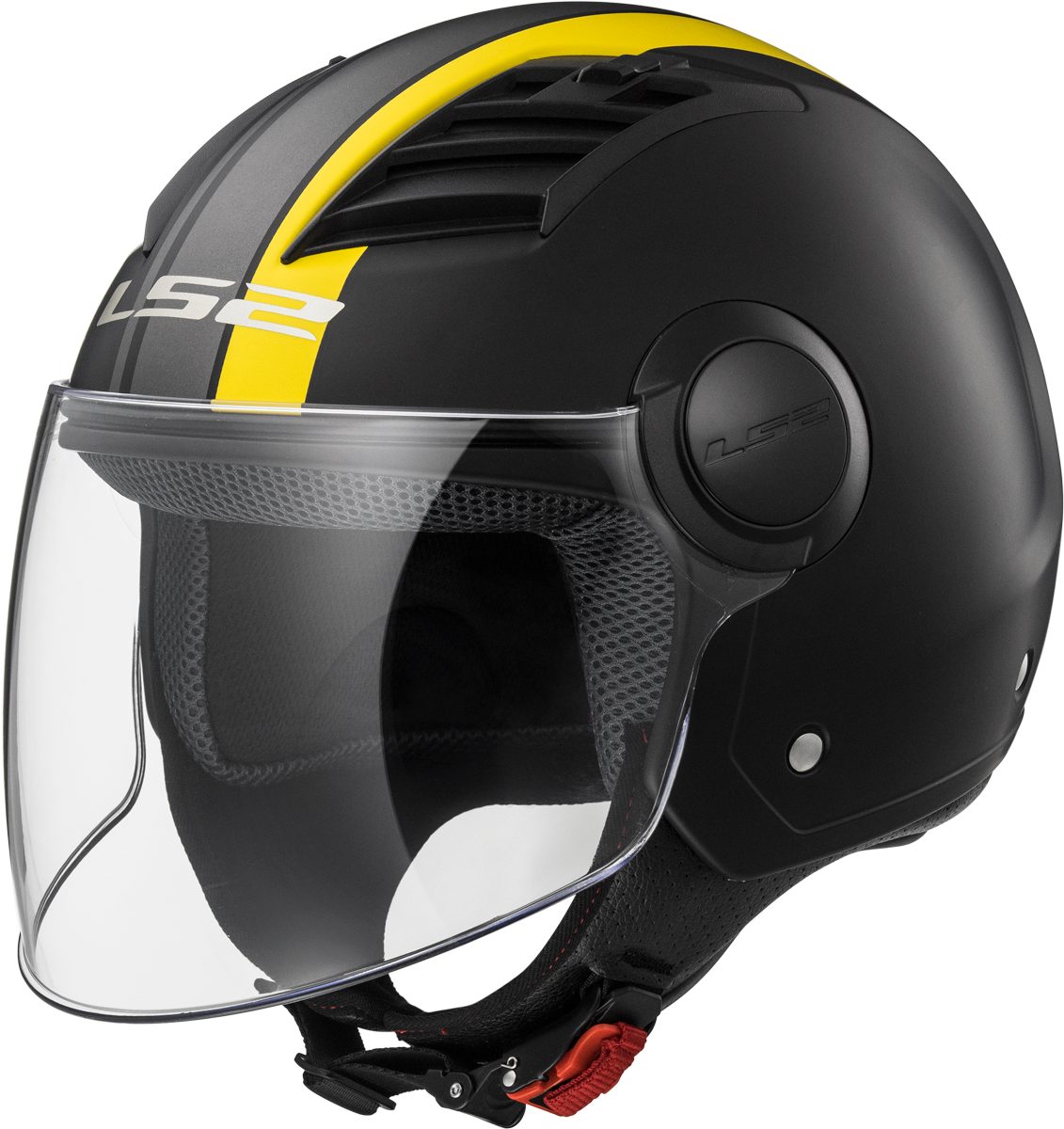 LS2 Motorradhelm LS2 Airflow Metropolis (Matt Schwarz Gelb)