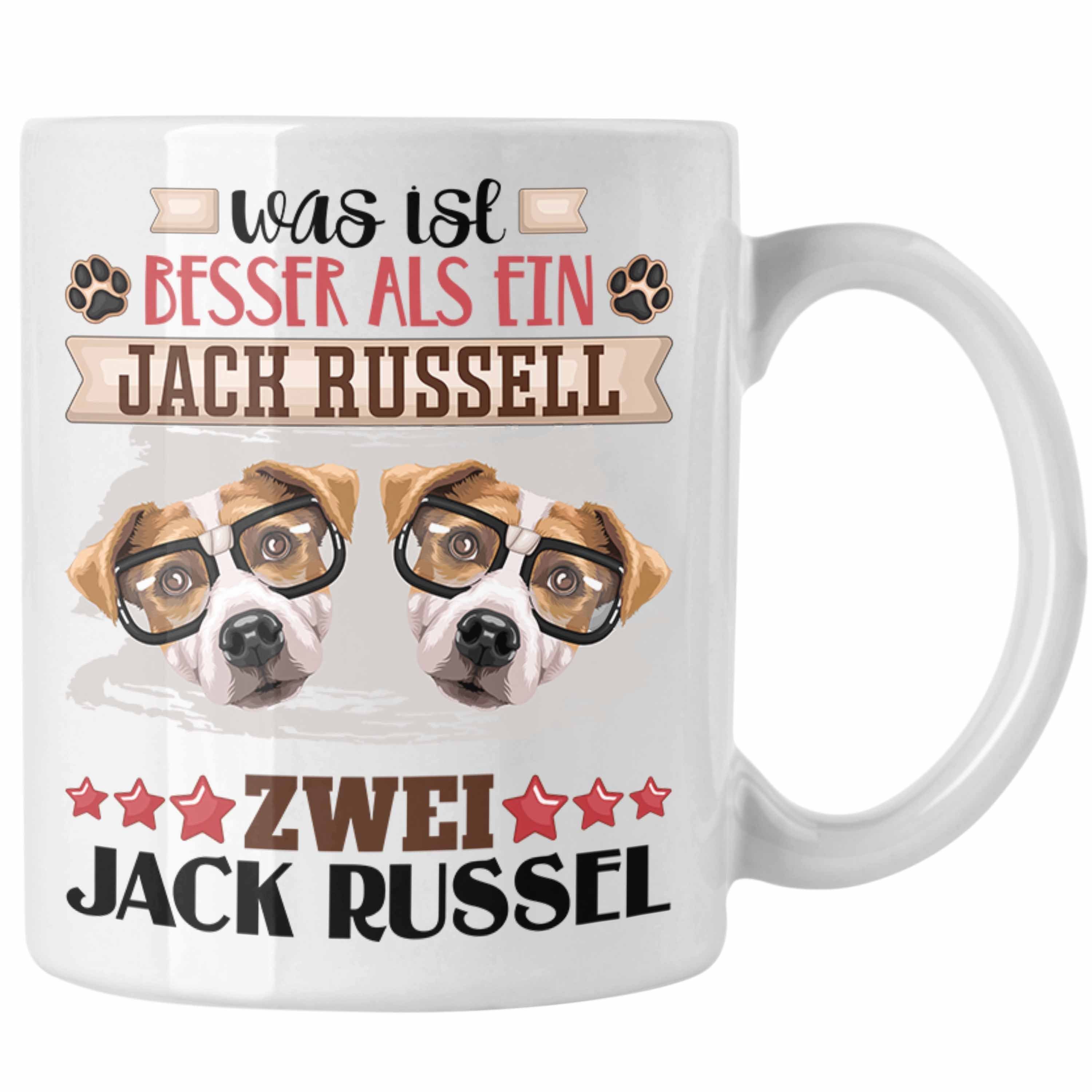 Trendation Tasse Jack Russel Besitzer Tasse Geschenk Lustiger Spruch