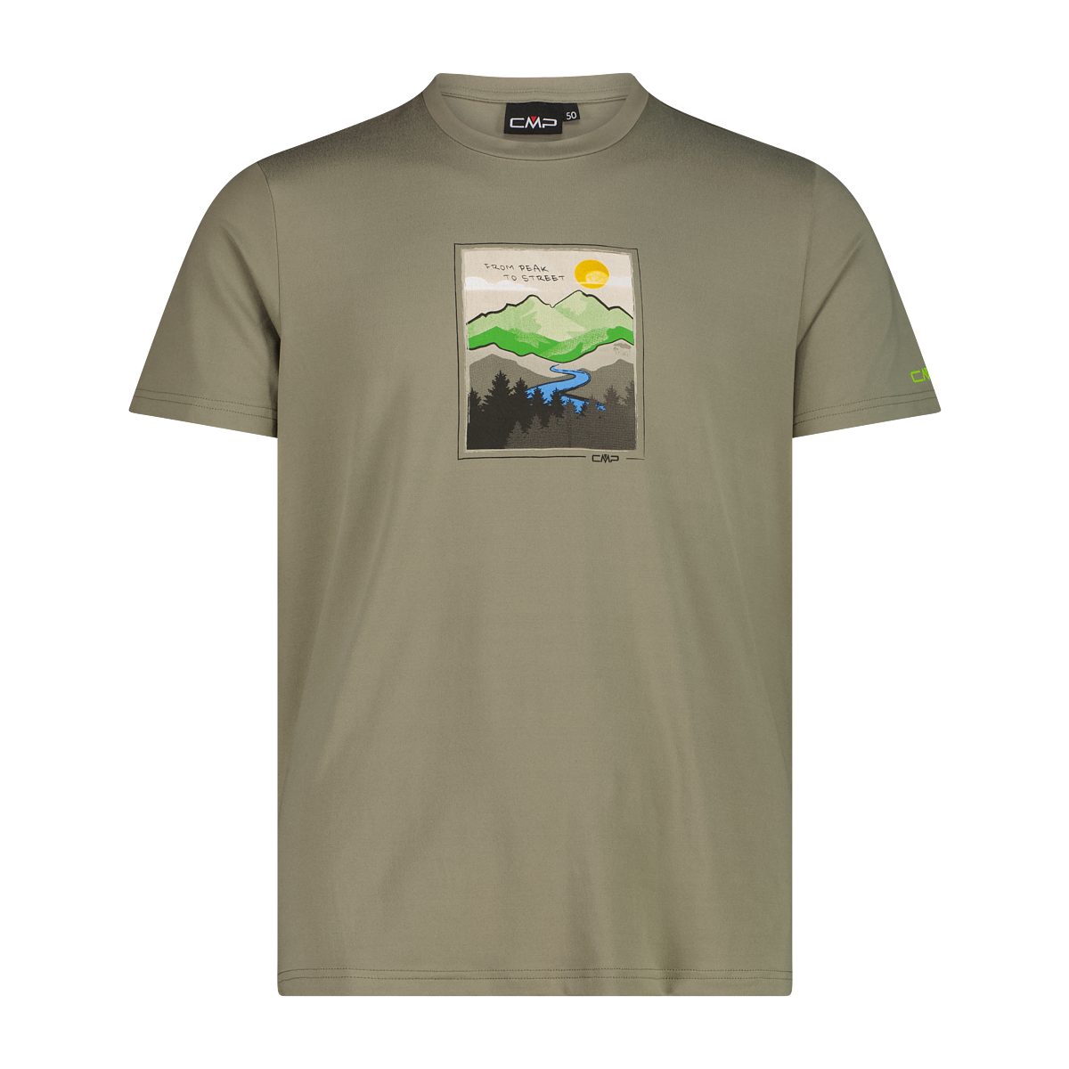 CMP T-Shirt MAN T-SHIRT SAGE-MELA