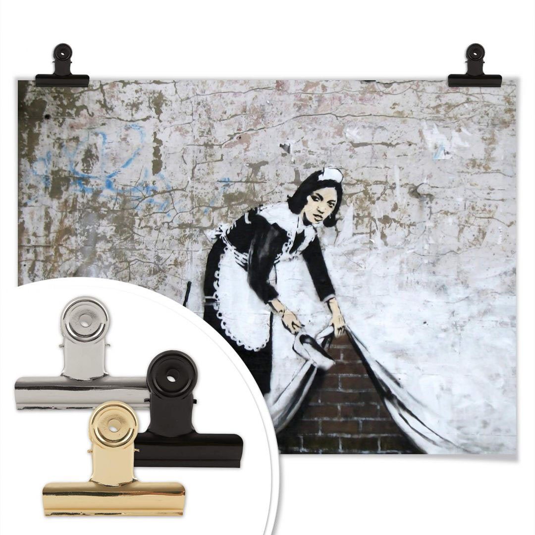 Wandposter Wandbild, Poster, London, in St), Menschen Maid Graffiti (1 Bilder Poster Wall-Art Bild,