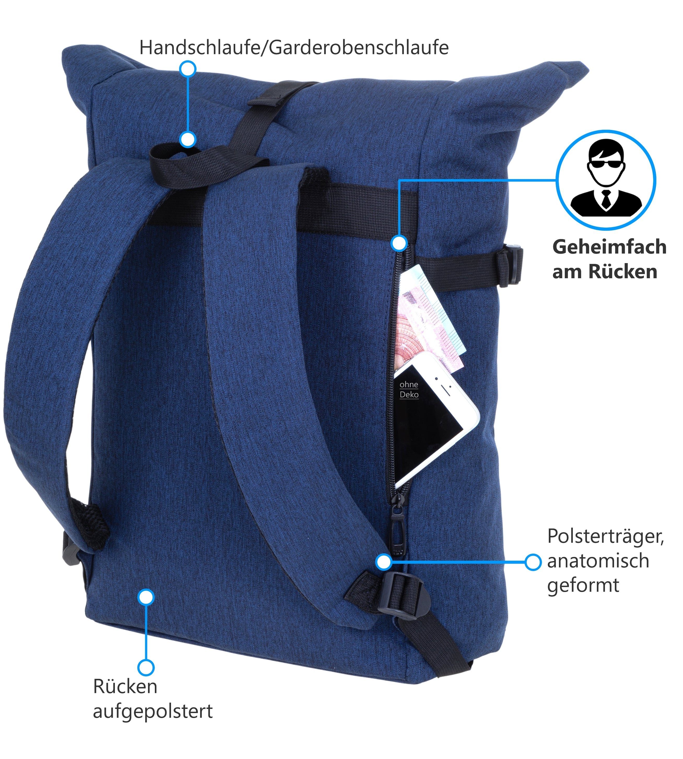 ELEPHANT Rucksack Freizeitrucksack Damen Herren AllDay Daypack, Geheimfach A4 Laptop Tasche + Trinkflasche