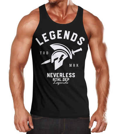 Neverless Tanktop Cooles Herren Tank-Top Gladiator Sparta Gym Athletics Sport Fitness Muskelshirt Muscle Shirt Neverless® mit Print