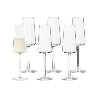 Stölzle Champagnerglas Power Champagnergläser 240 ml 6er Set, Glas