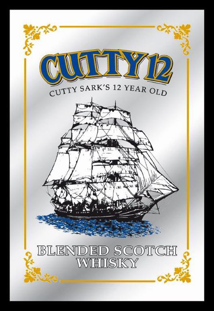 Dekospiegel KS311 Cutty Sark - Cutty 12 Whisky - Bedruckter Spiegel